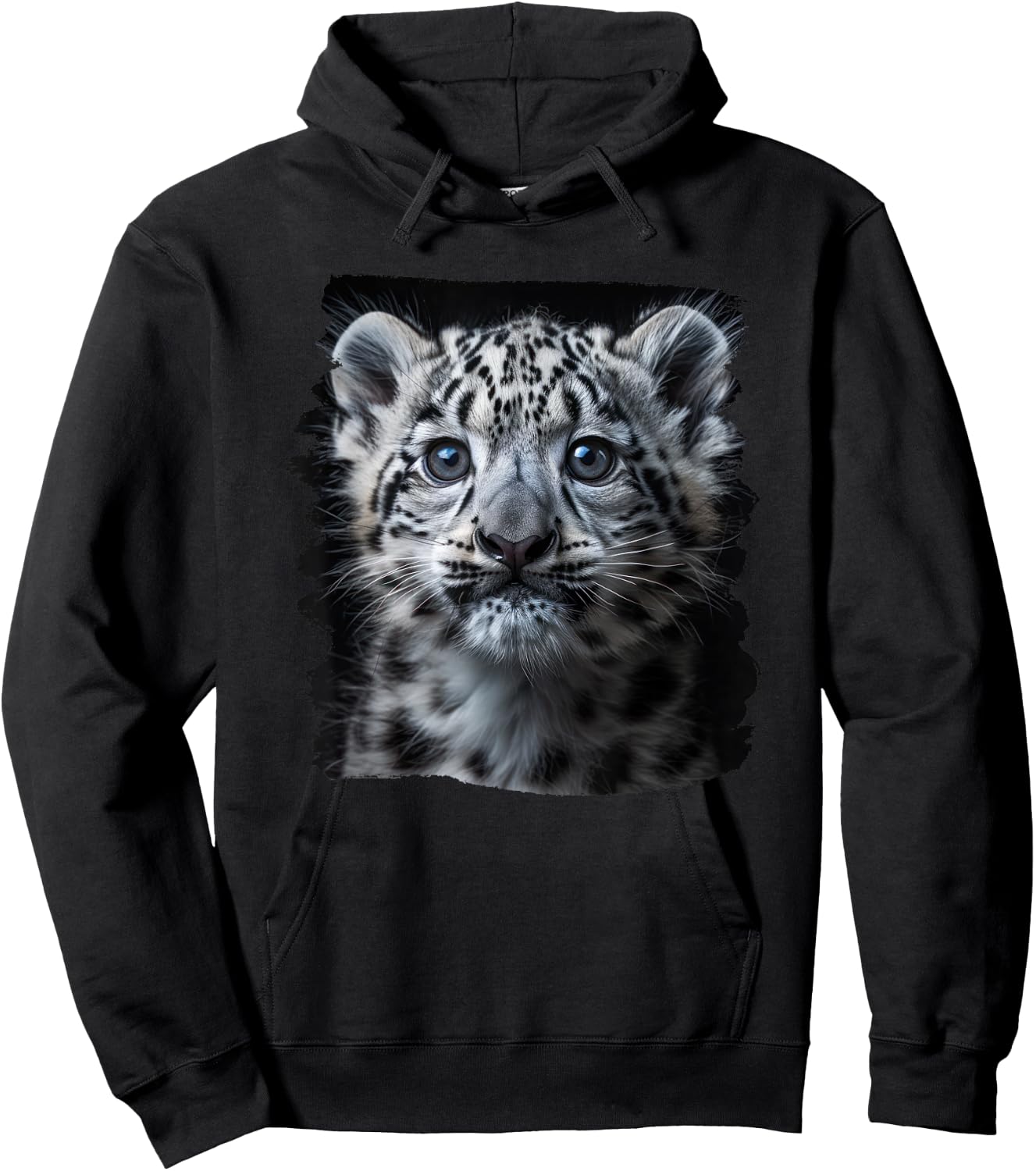 Snow Leopards Lovers Snow Leopard Hoodie - Hoodie | Black
