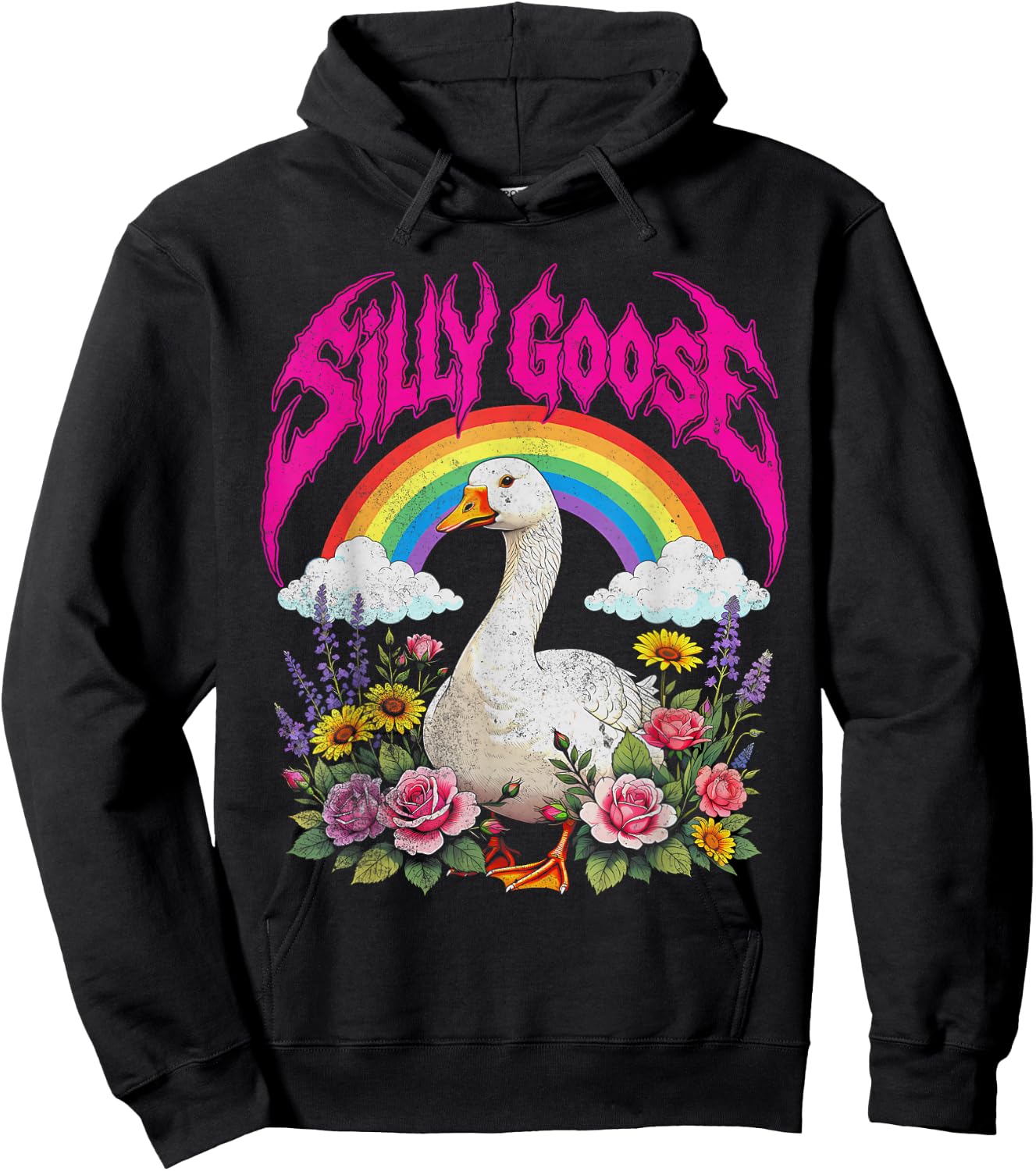 Silly Goose Heavy Metal Hoodie - Hoodie | Black