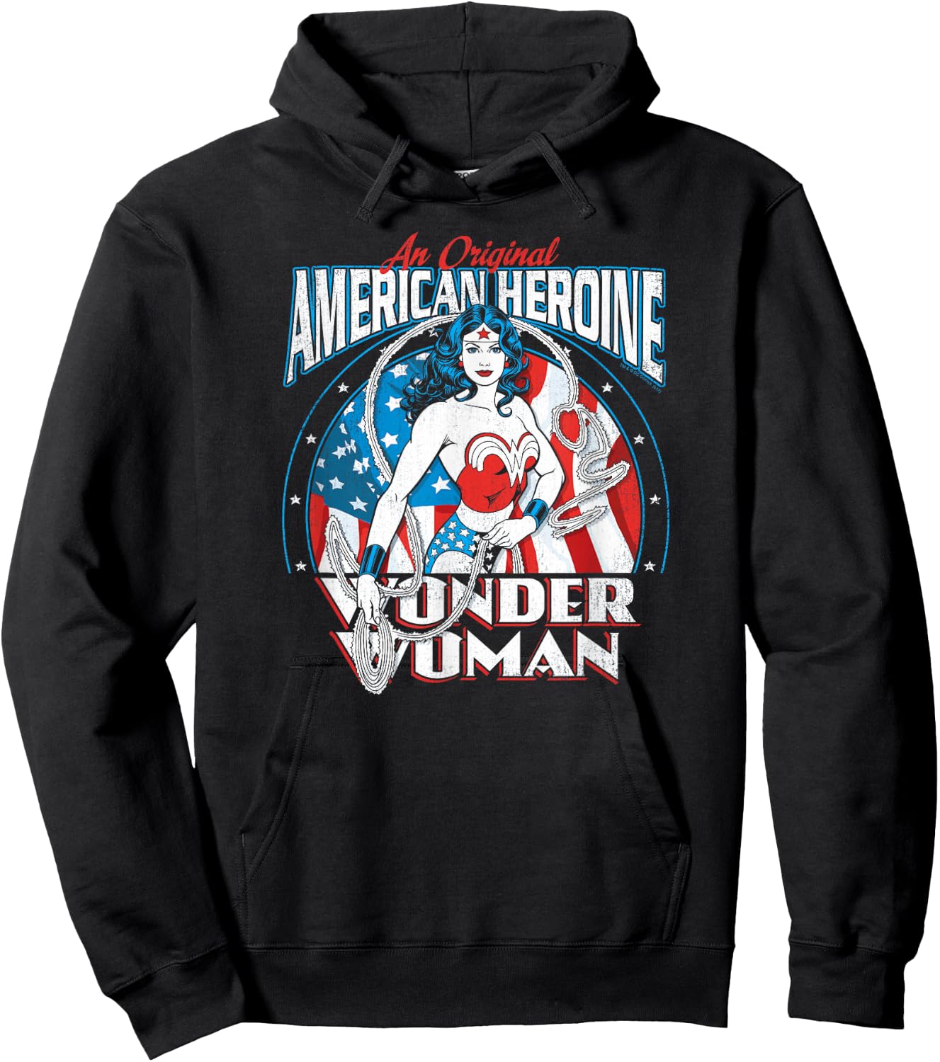 Wonder Woman American Heroine Hoodie - Hoodie | Black