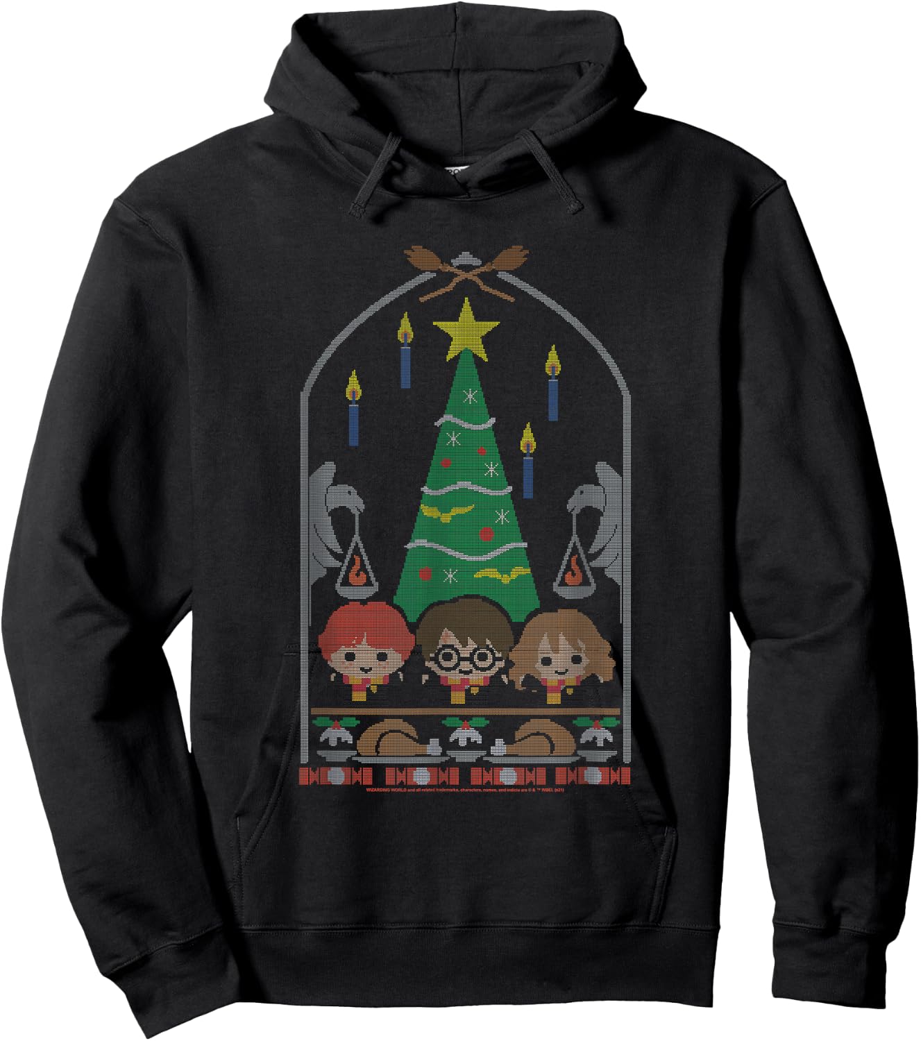 Harry Potter Christmas Dinner Christmas Hoodie - Hoodie | Black
