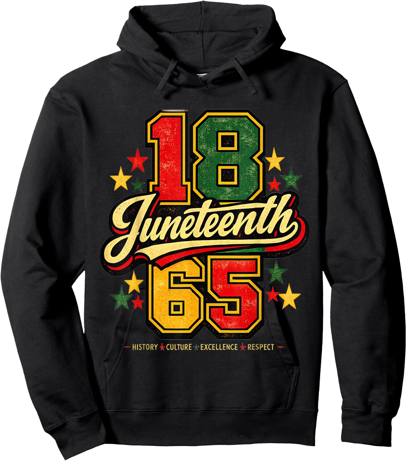 Juneteenth 1865 Black History Culture Excellence Respect Hoodie - Hoodie | Black