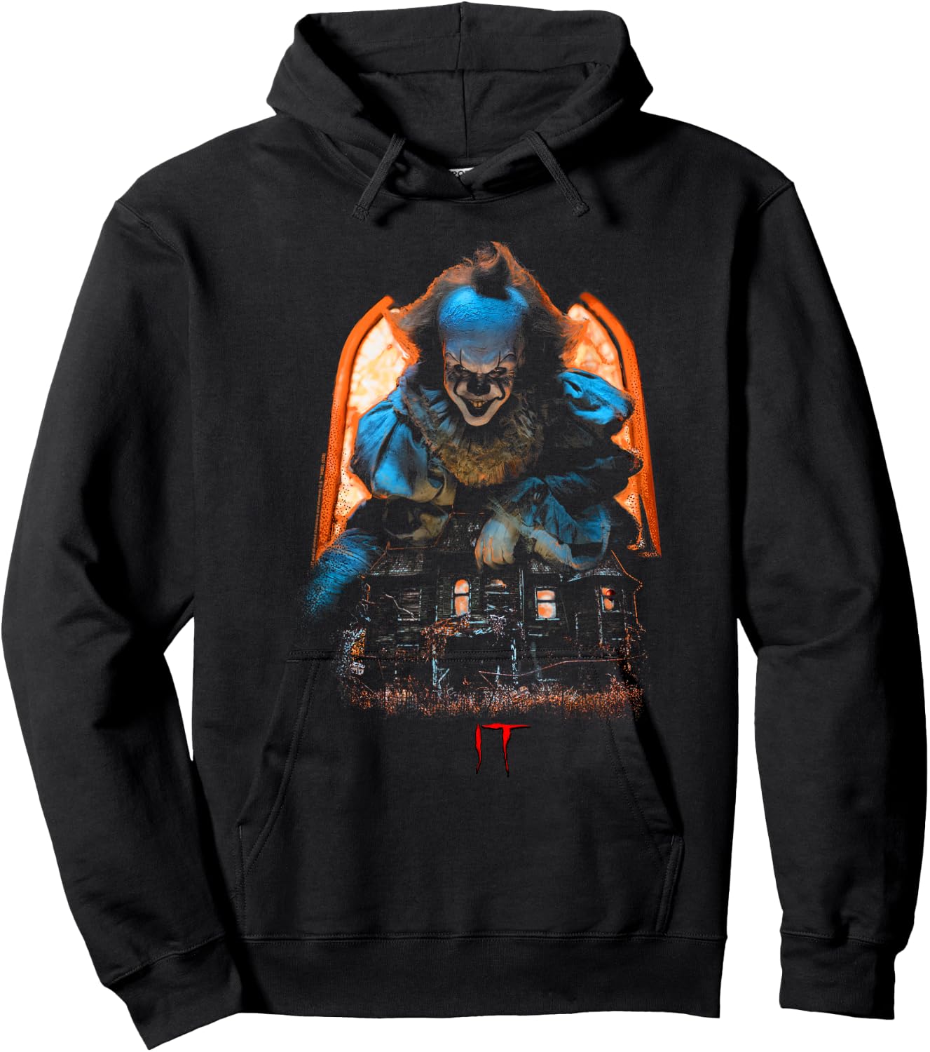 IT Pennywise Halloween Scary Poster Hoodie - Hoodie | Black