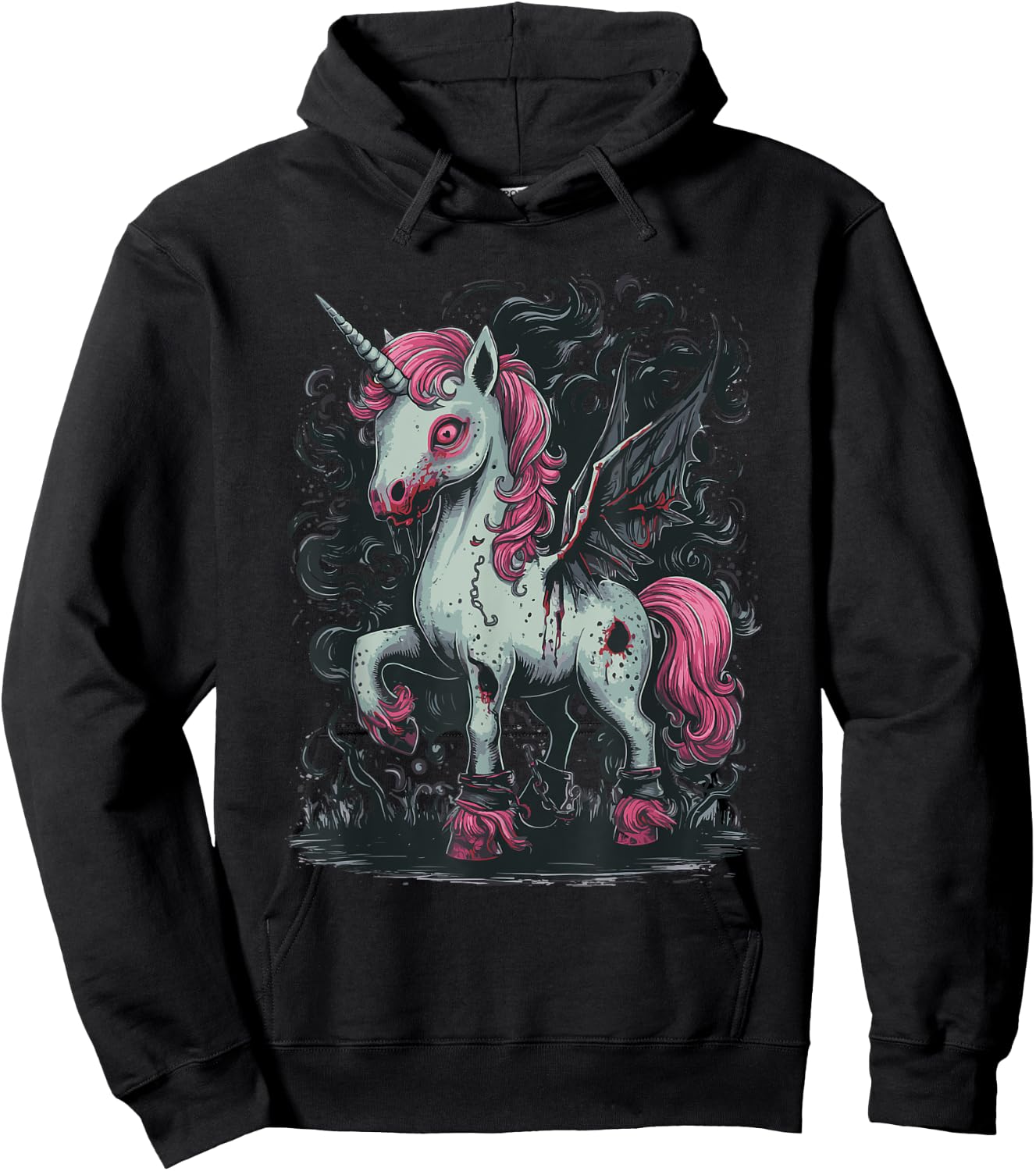 Unicorn Zombie Hoodie - Hoodie | Black