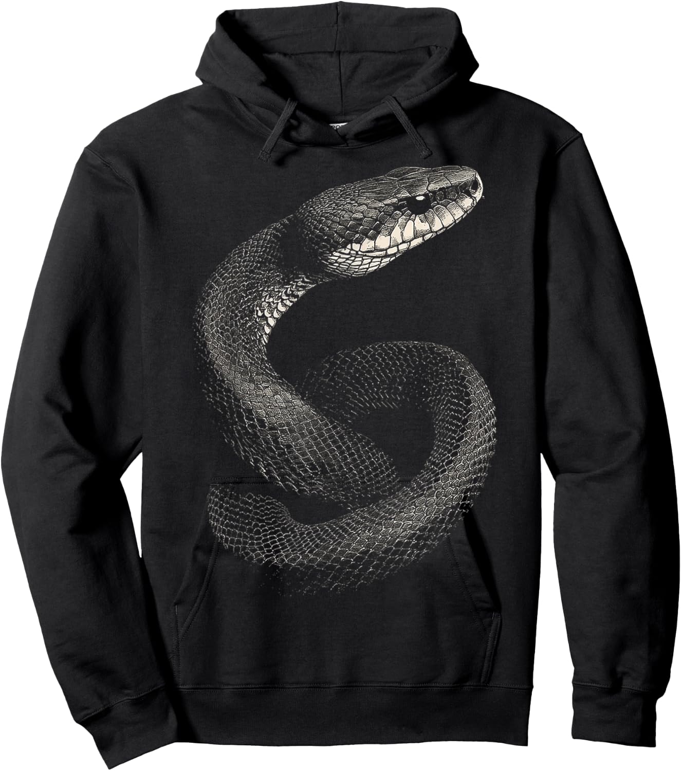 Snake Animal Print Snake Graphic , Black, S Hoodie - Hoodie | Black