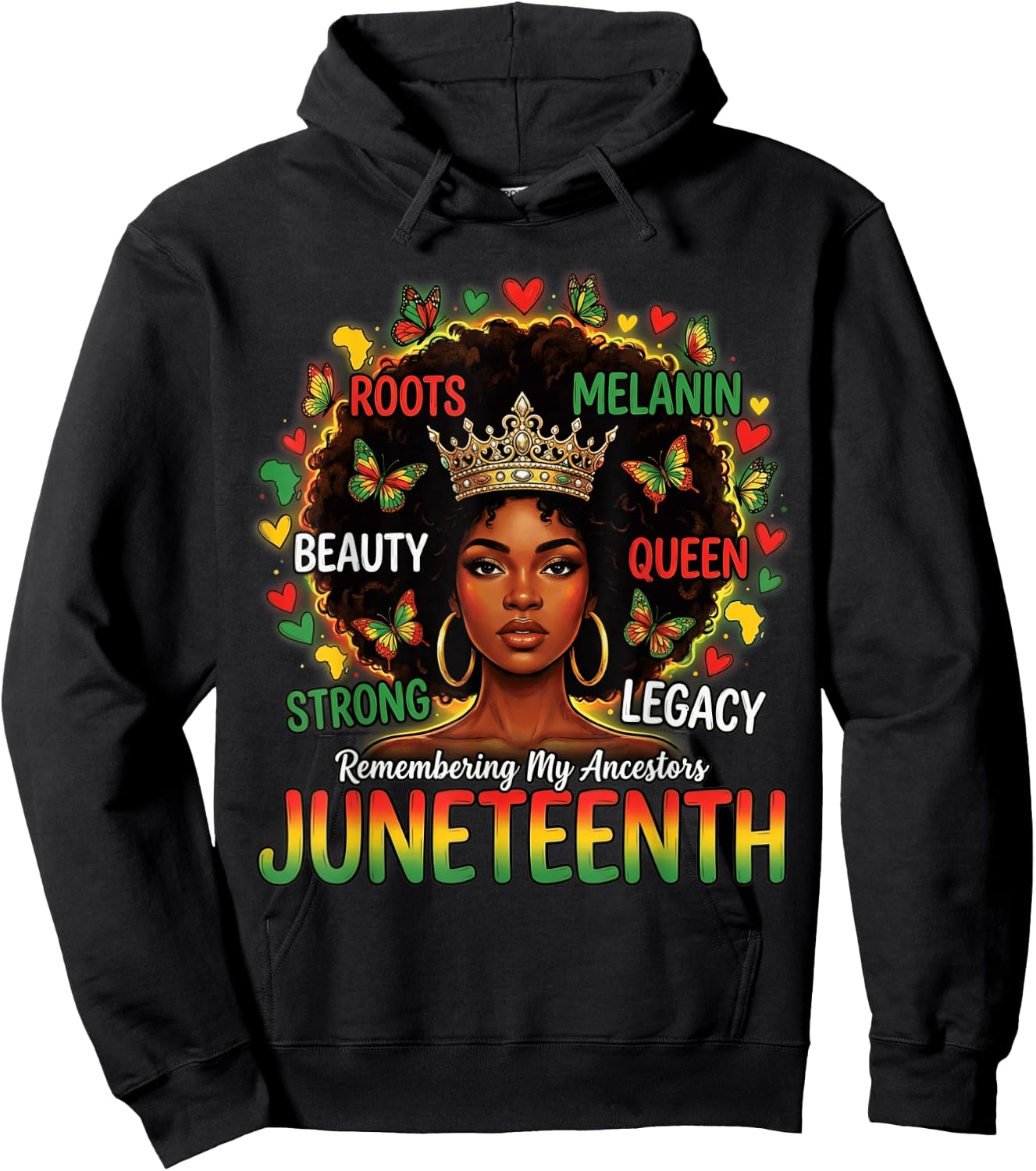 Juneteenth Remembering My Ancestors Black Women Juneteenth Hoodie - Hoodie | Black