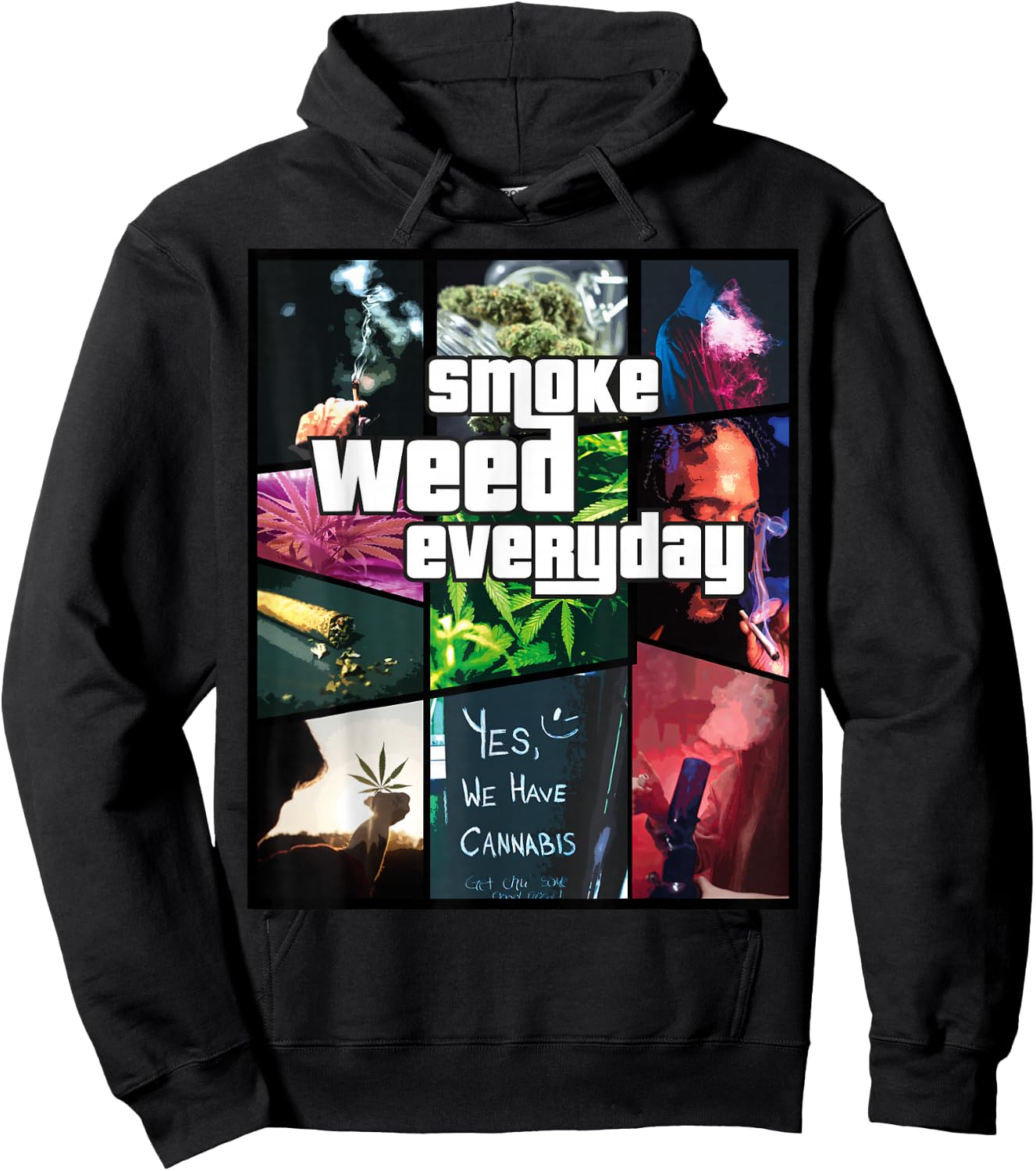 Smoke Weed Everyday - Hanf Hoodie - Hoodie | Black