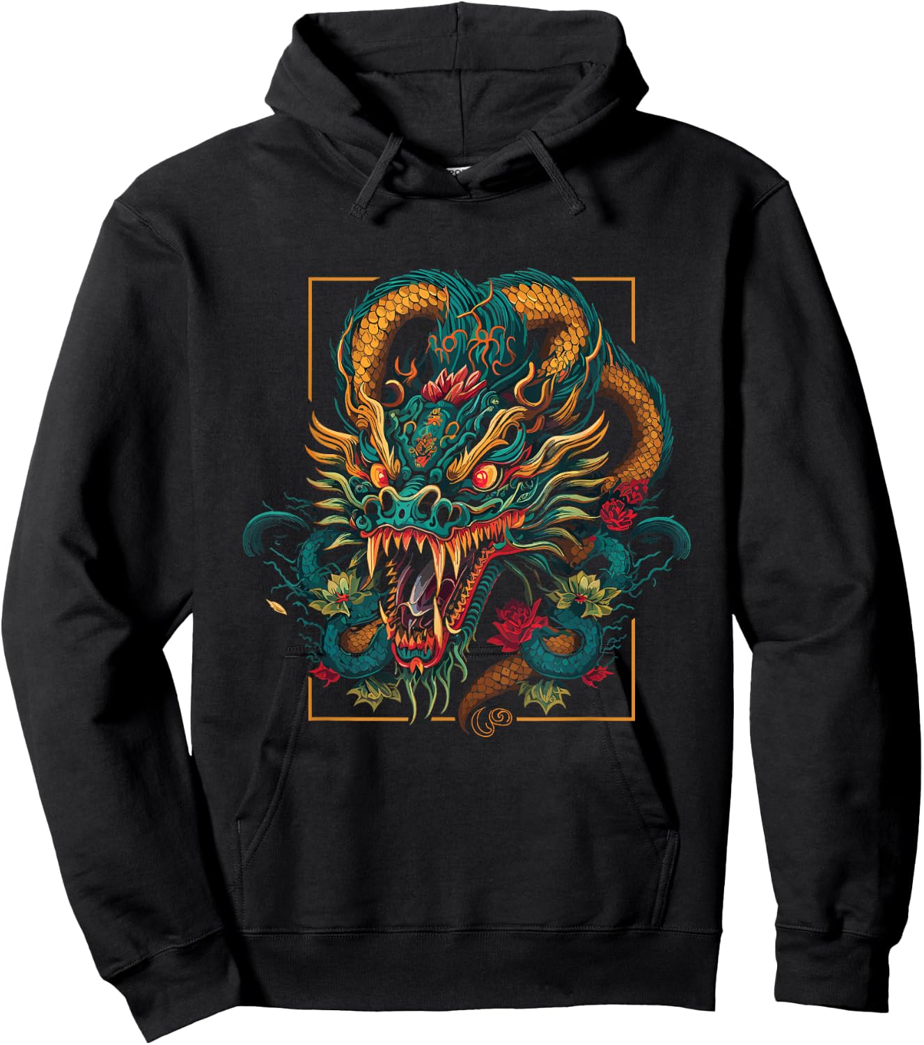 Colorful Chinese Dragon | 2024 New Year Of The Dragon Hoodie - Hoodie | Black