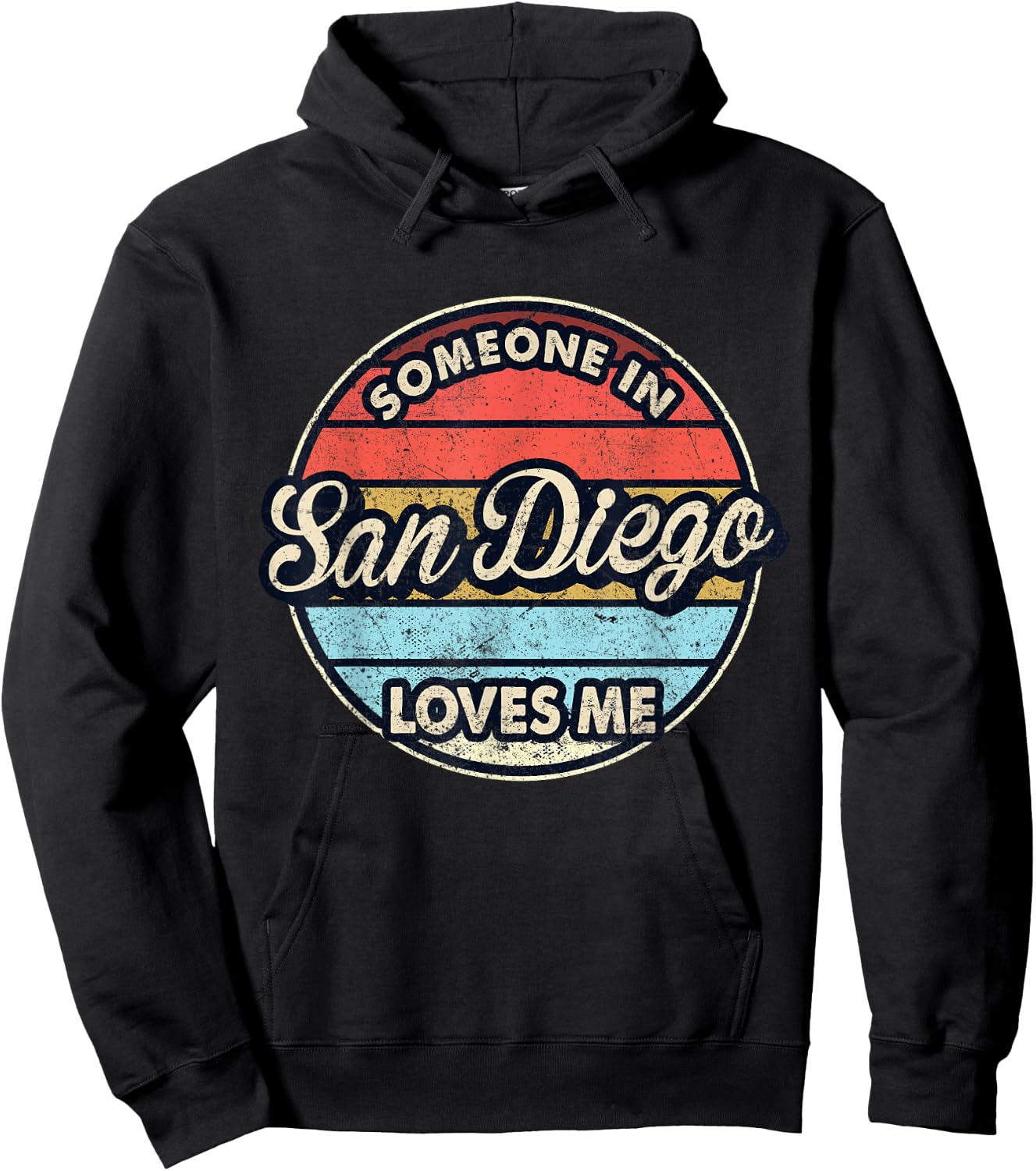 Someone In San Diego Loves Me City US USA Hoodie - Hoodie | Black