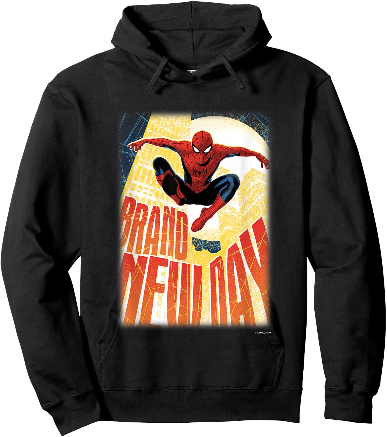 Marvel Spider-Man Day NYC Back in Action Poster Hoodie - Hoodie | Black