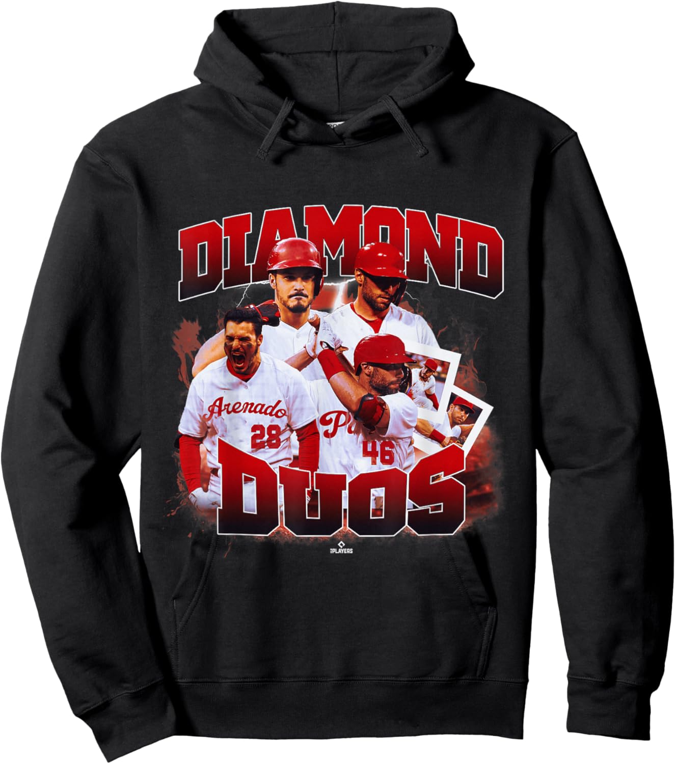 Paul Goldschmidt & Nolan Arenado | St. Louis | MLBDDUO4013-S Hoodie - Hoodie | Black