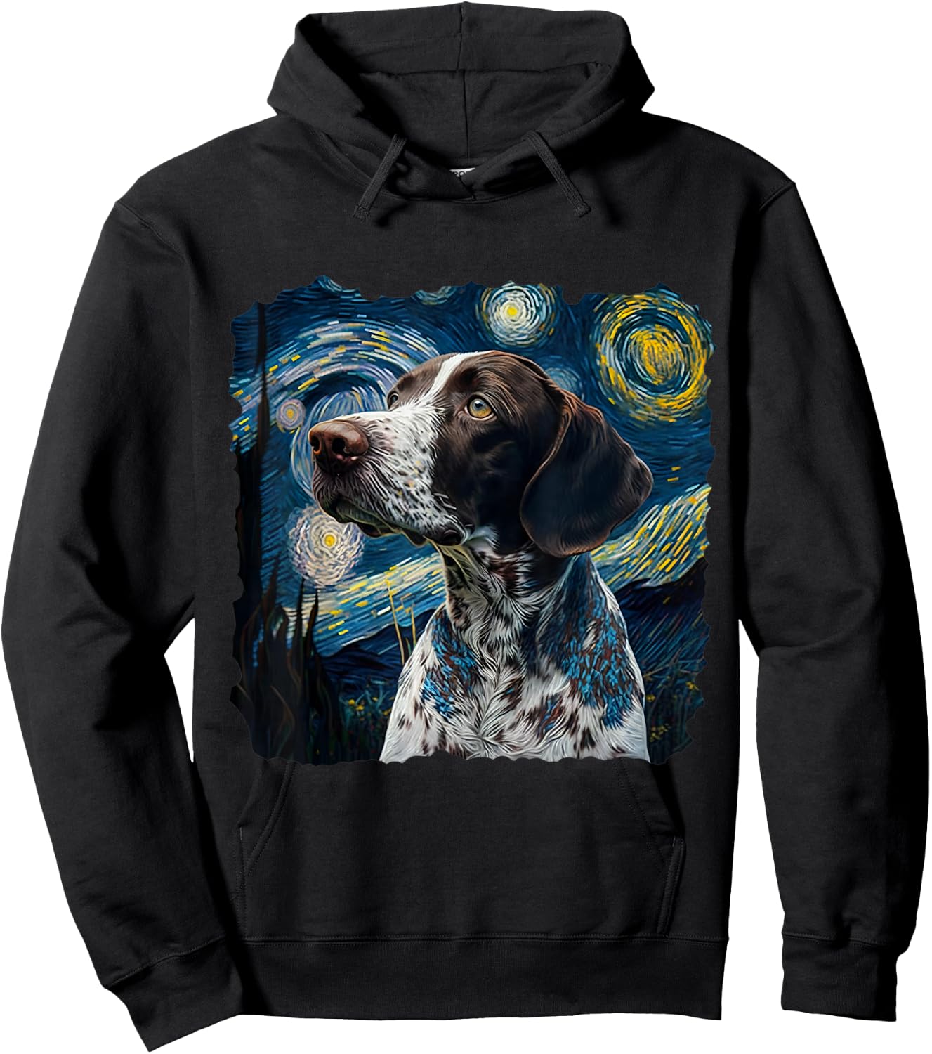German Shorthair Pointer Funny GSP DAD MOM Hoodie - Hoodie | Black