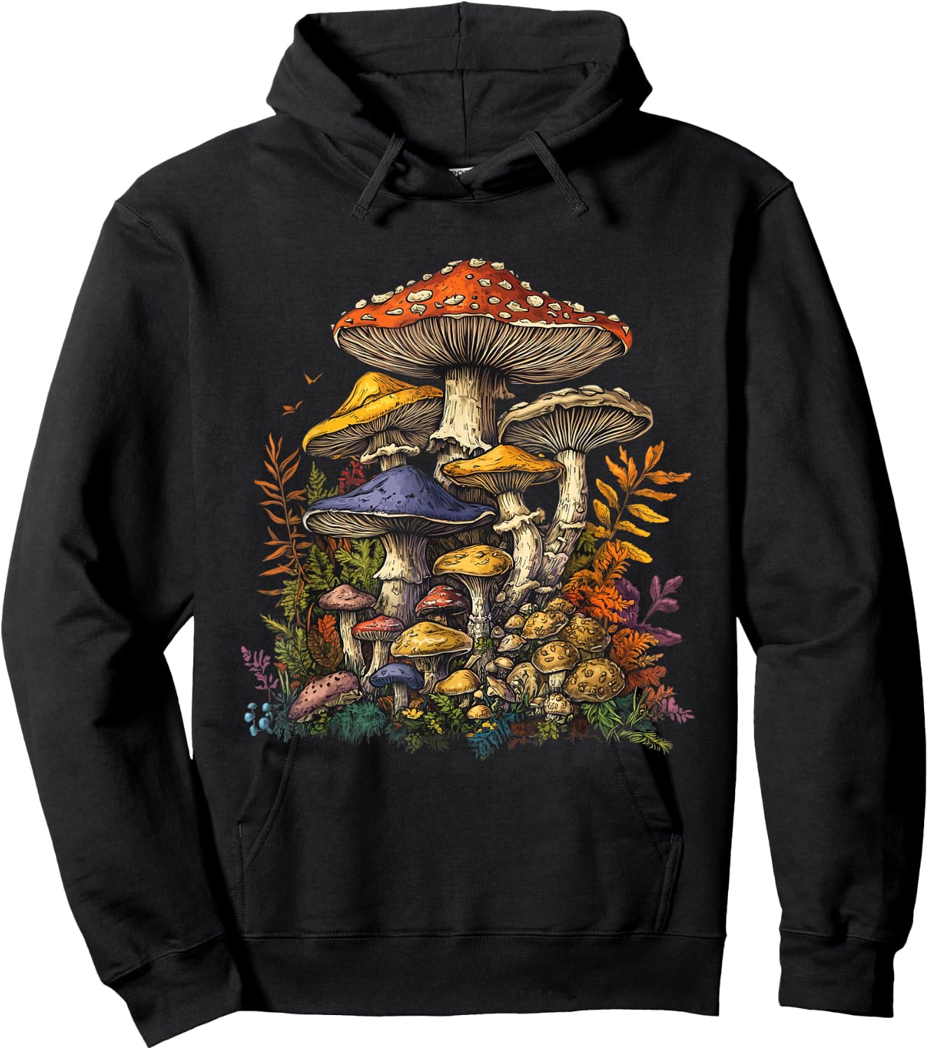 Mushroom Motif for Mushroom Lovers Mushroom Lovers Mushroom Colle, black Hoodie - Hoodie | Black