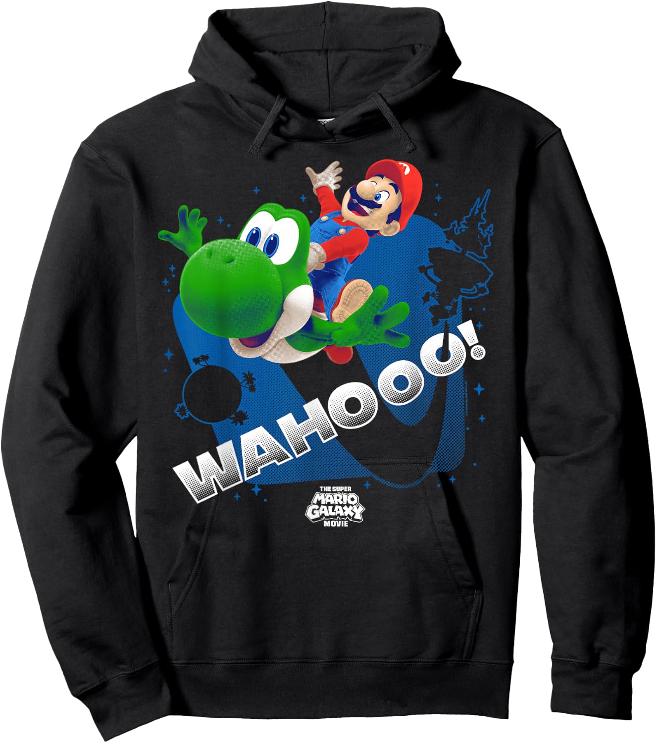 The Super Mario Galaxy Movie Wahoo Star Ride Journey Hoodie - Hoodie | Black