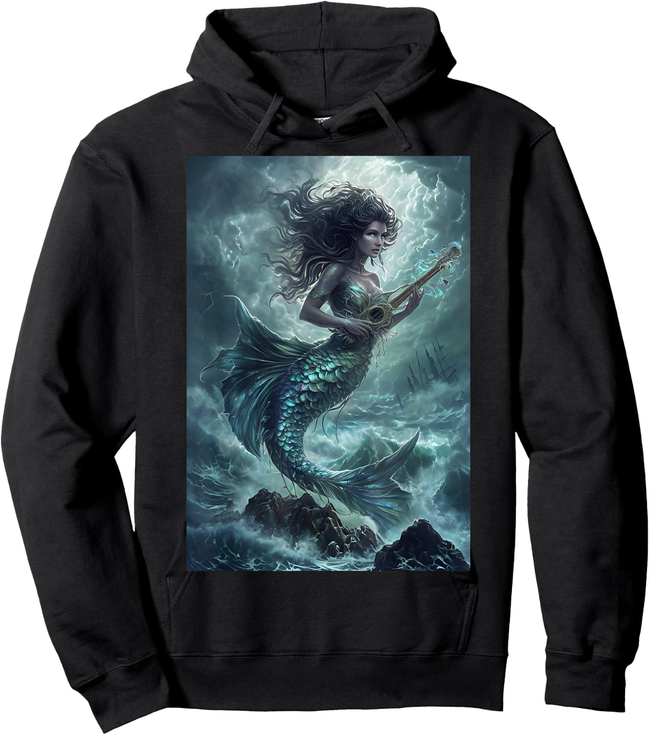 Mermaid Legend Mythology Myth Hoodie - Hoodie | Black