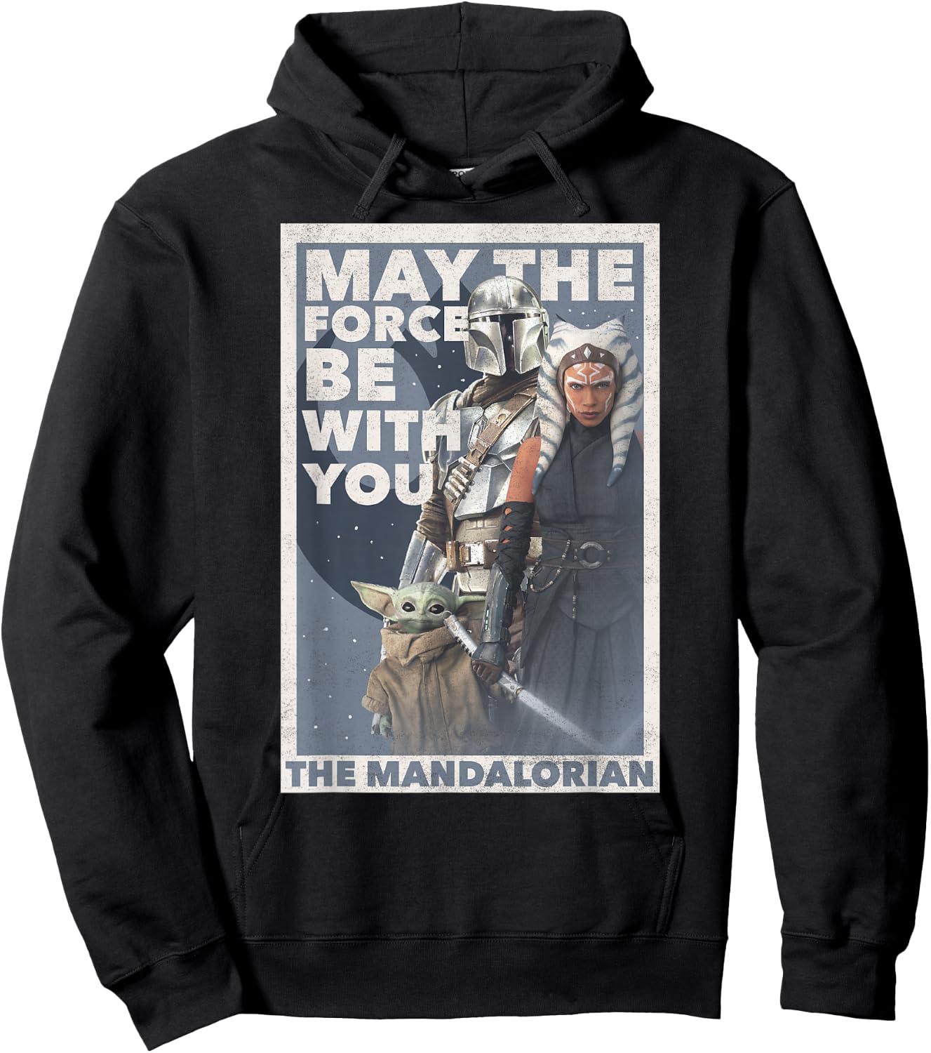 Star Wars: The Mandalorian Ahsoka May The Force Poster R13 Hoodie - Hoodie | Black