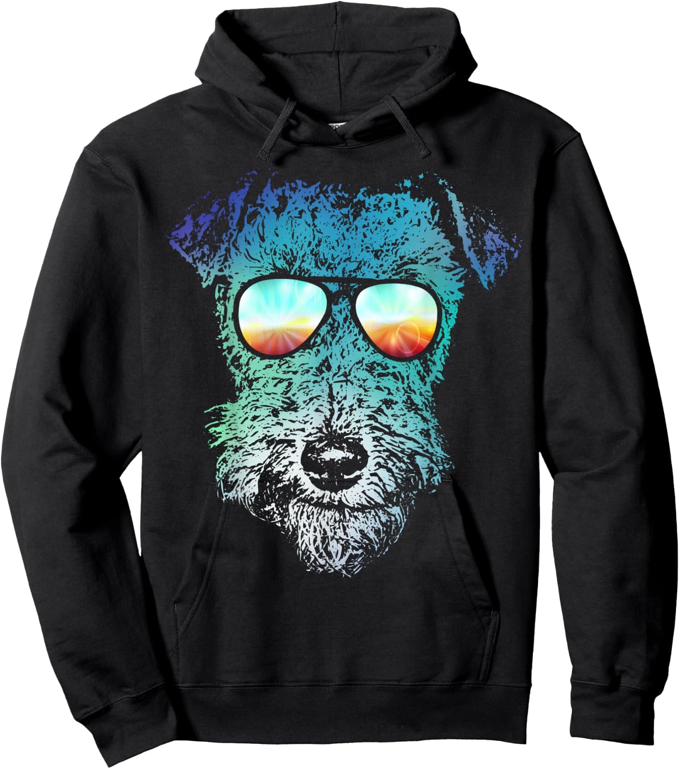 Disco Groovy Welsh Terrier Dog Gift Women Kids Hoodie - Hoodie | Black