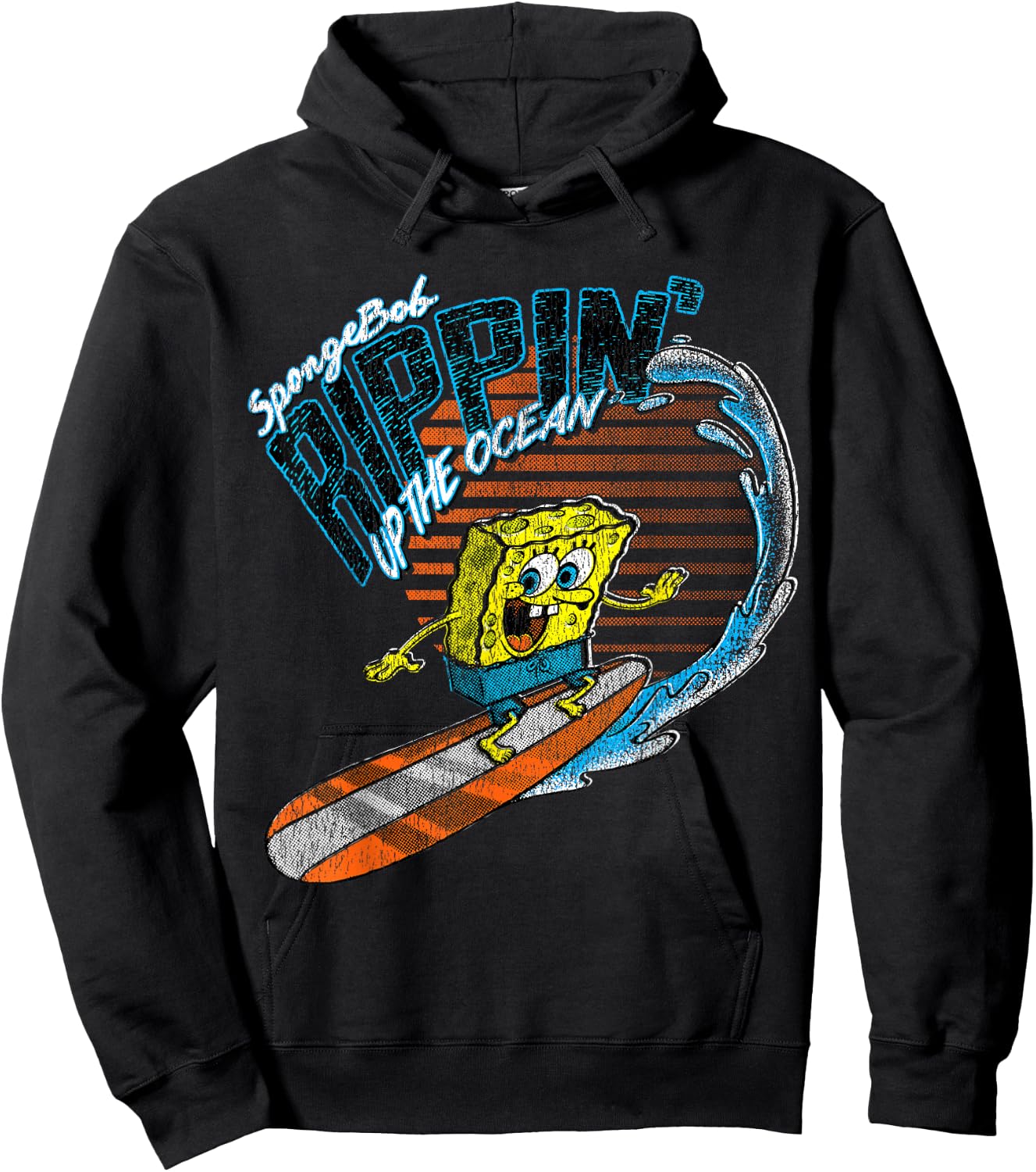Offizielle Spongebob Schwammkopf Ripping Up the Ocean Hoodie - Hoodie | Black