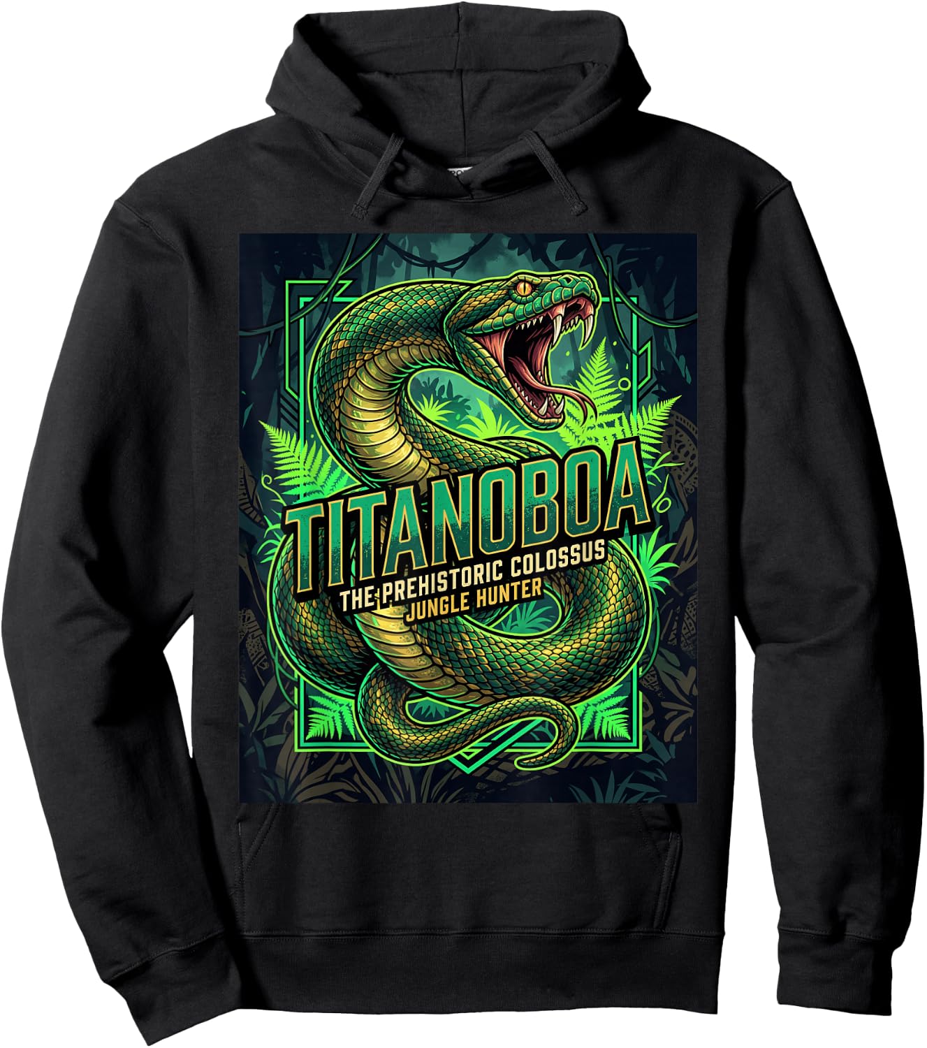 Titanoboa - Extinct Animal Snake History Paleontology Hoodie - Hoodie | Black