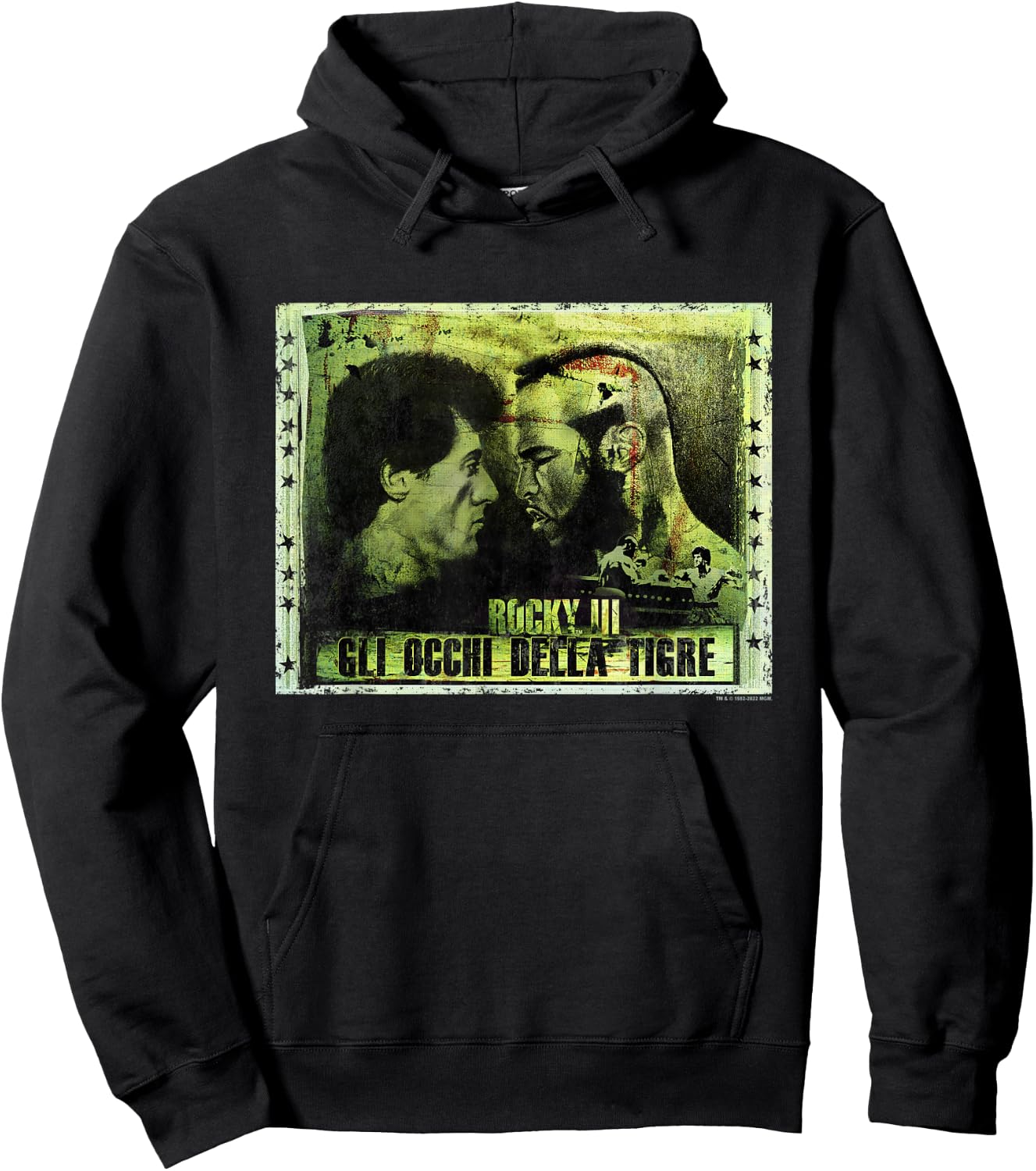 Rocky III Clubber Lang Eyes Of The Tiger Hoodie - Hoodie | Black