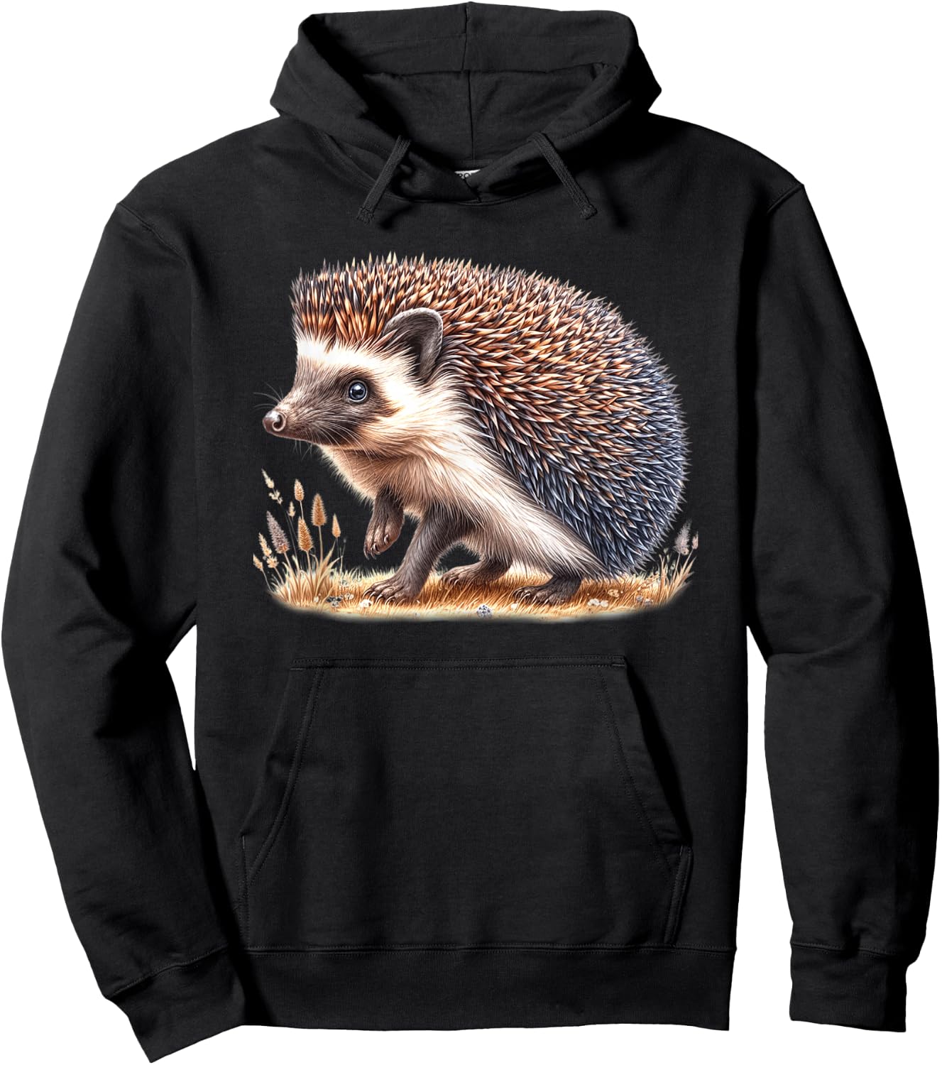 Hedgehog , Black, S Hoodie - Hoodie | Black