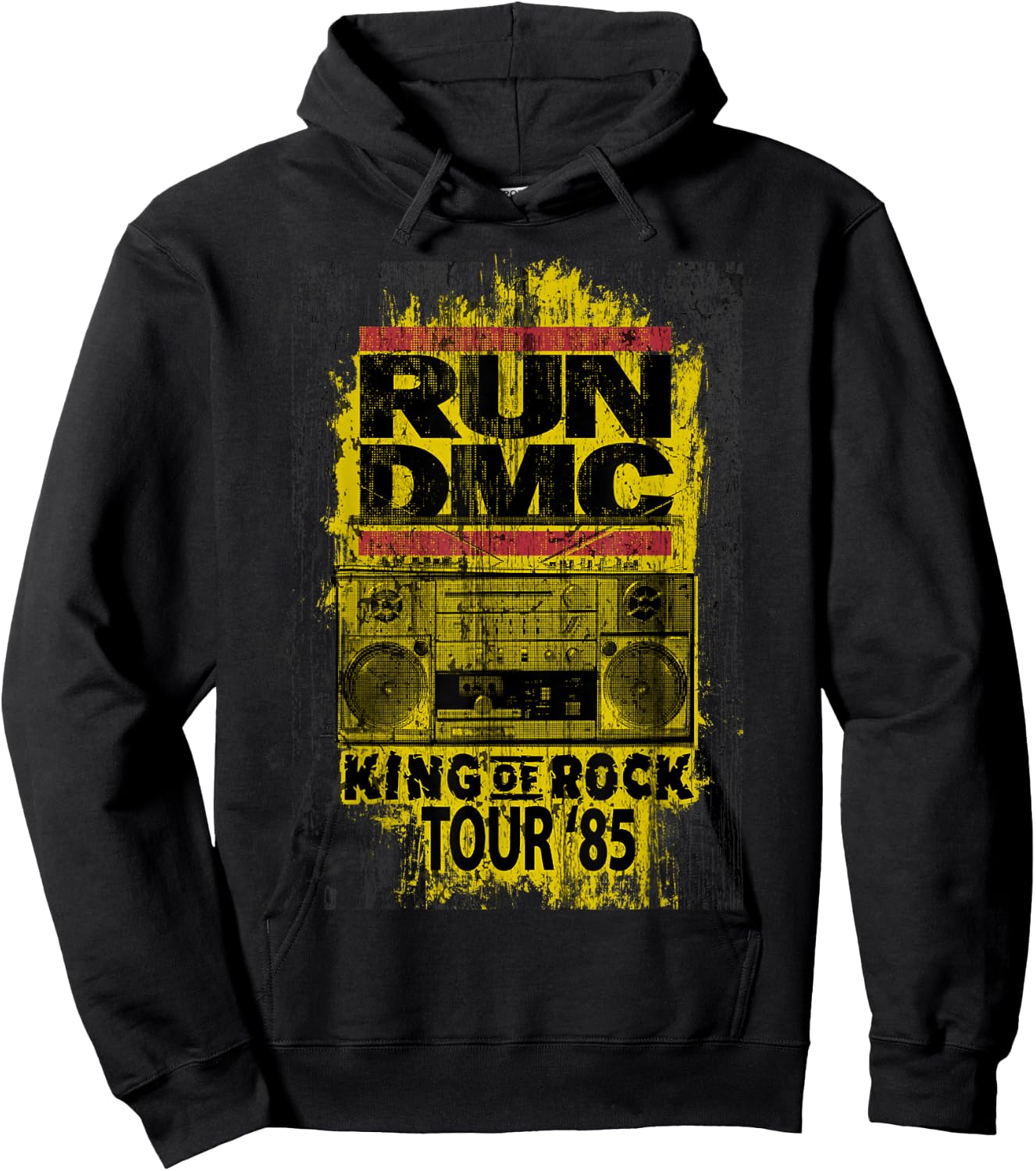 Run DMC King of Rock Tour Hoodie - Hoodie | Black