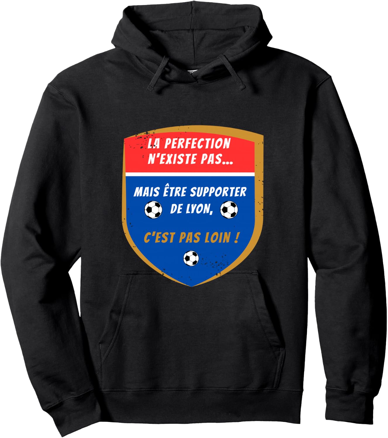 Lyon Football Supporter Gift, Black, S Hoodie - Hoodie | Black