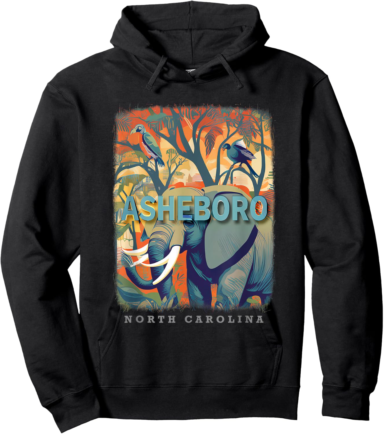 Asheboro North Carolina NC Zoological Wonders SD216 Hoodie - Hoodie | Black