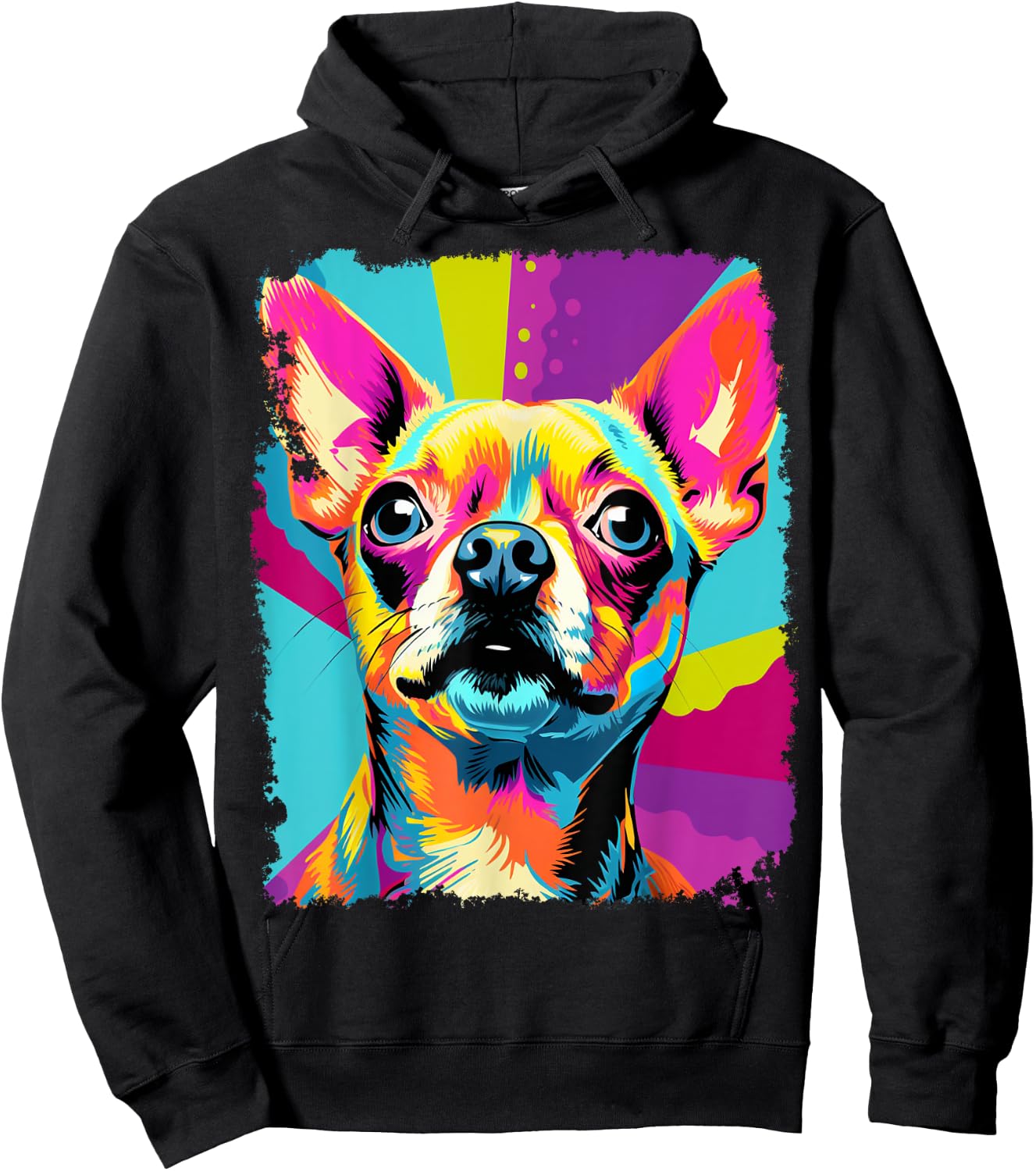 Pop Art Chihuahua Hoodie - Hoodie | Black
