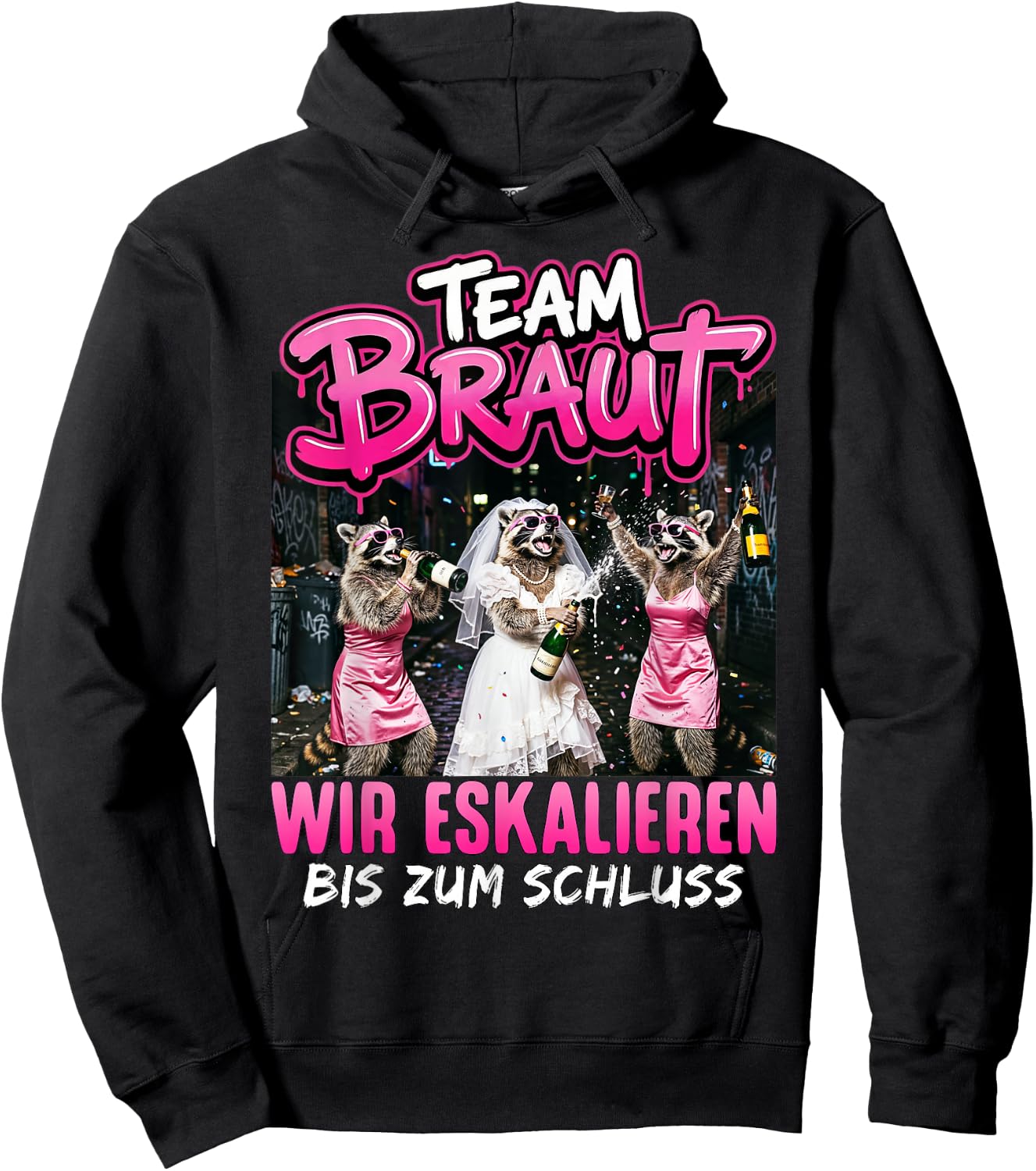 JGA Frauen Junggesellenabschied Frauen Polterabend Hoodie - Hoodie | Black