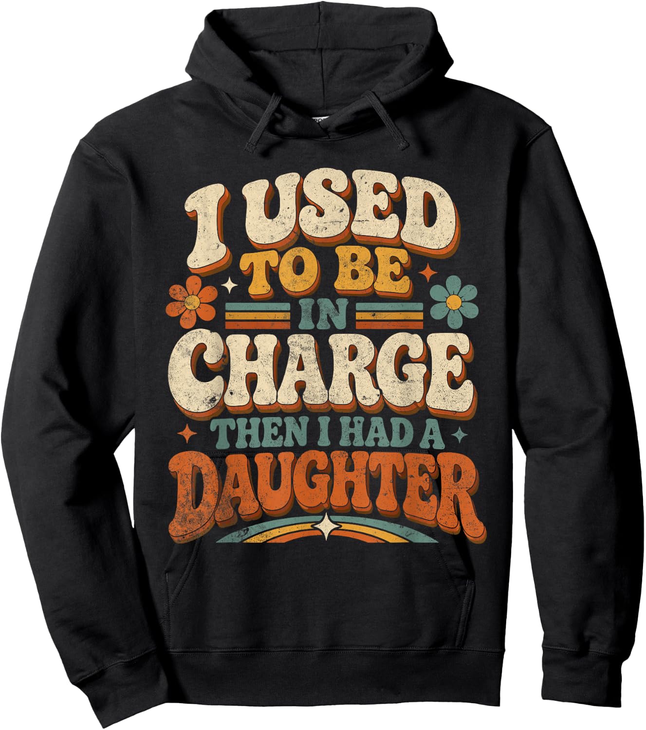 I Used to Be in Charge Daughter Parent Humor Hoodie - Hoodie | Black