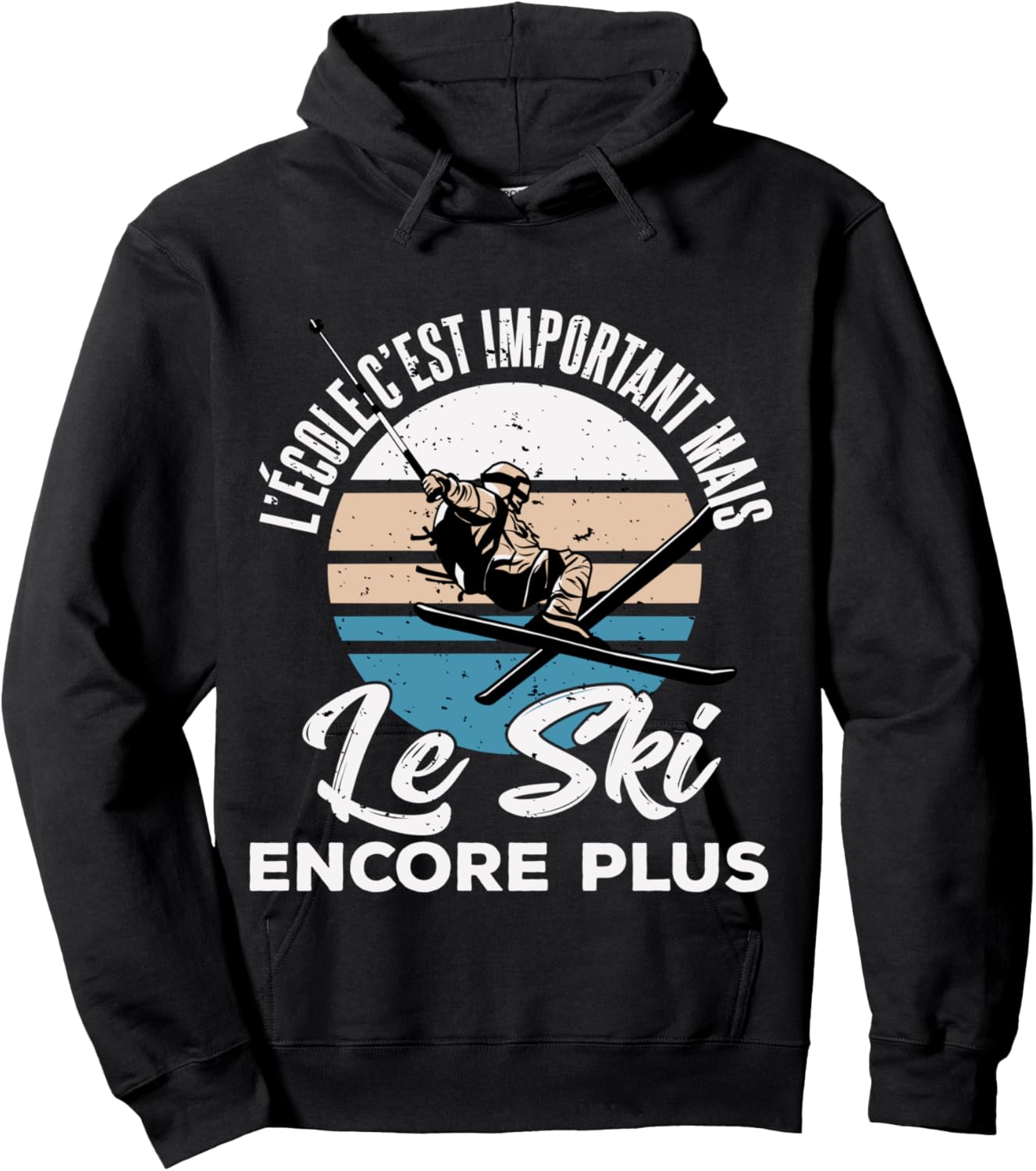 Skier Humour Gift Personalized Skiing Skier Hoodie - Hoodie | Black