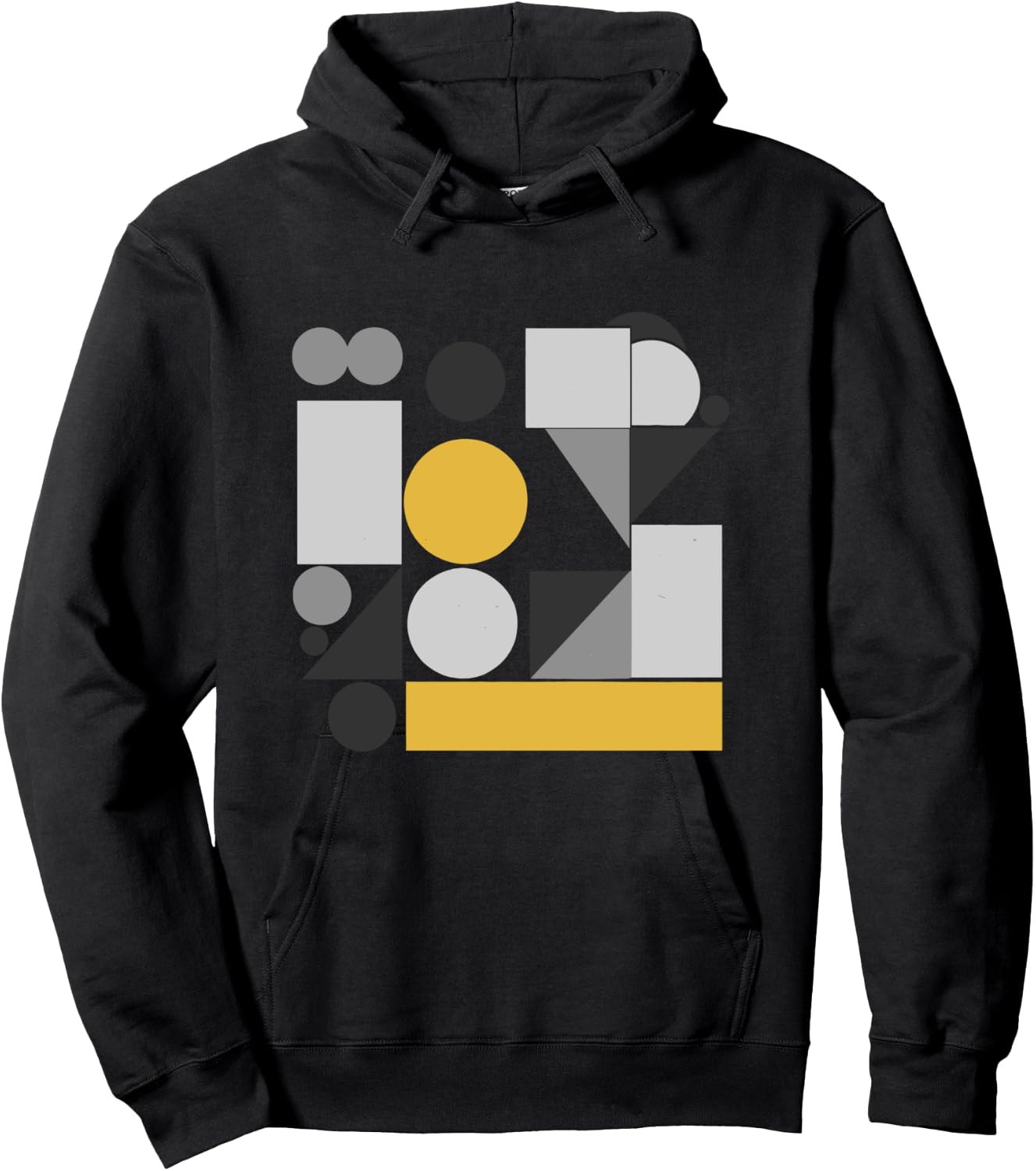 Abstract Art Geometric Pattern Mosaic Manche Longue Hoodie - Hoodie | Black