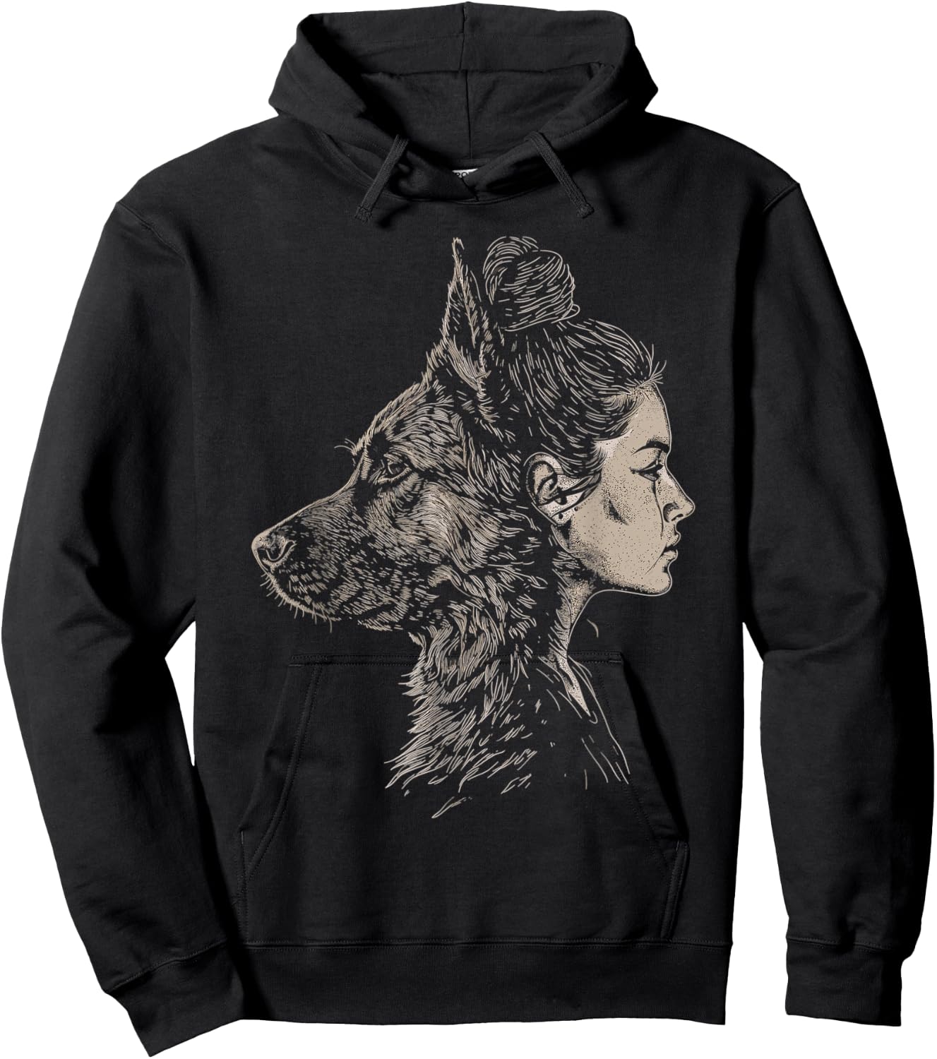 German Shepherd Mom Dog Art Lover Mother's Day Hoodie - Hoodie | Black