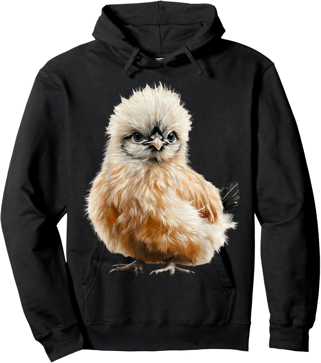 Silkie Chicken Cute Chicken Lover Hoodie - Hoodie | Black