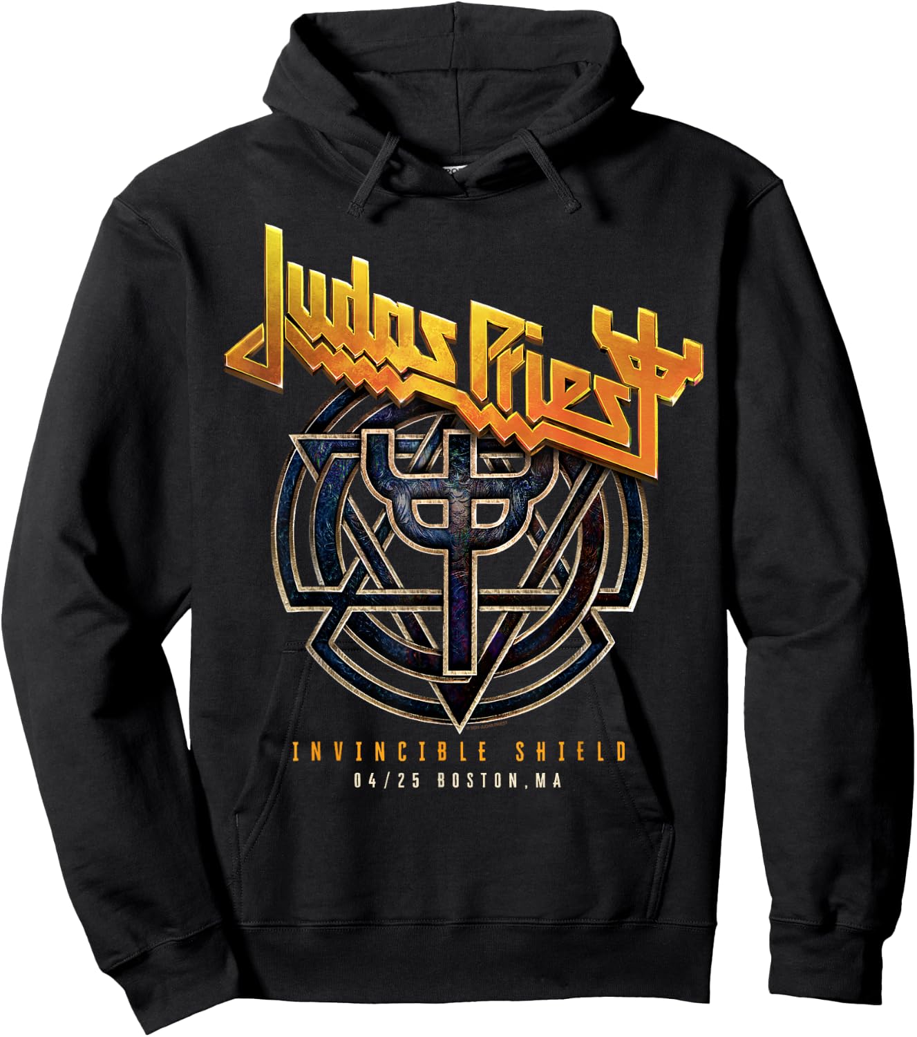 Judas Priest Invincible Shield Tour 2024 Boston Hoodie - Hoodie | Black
