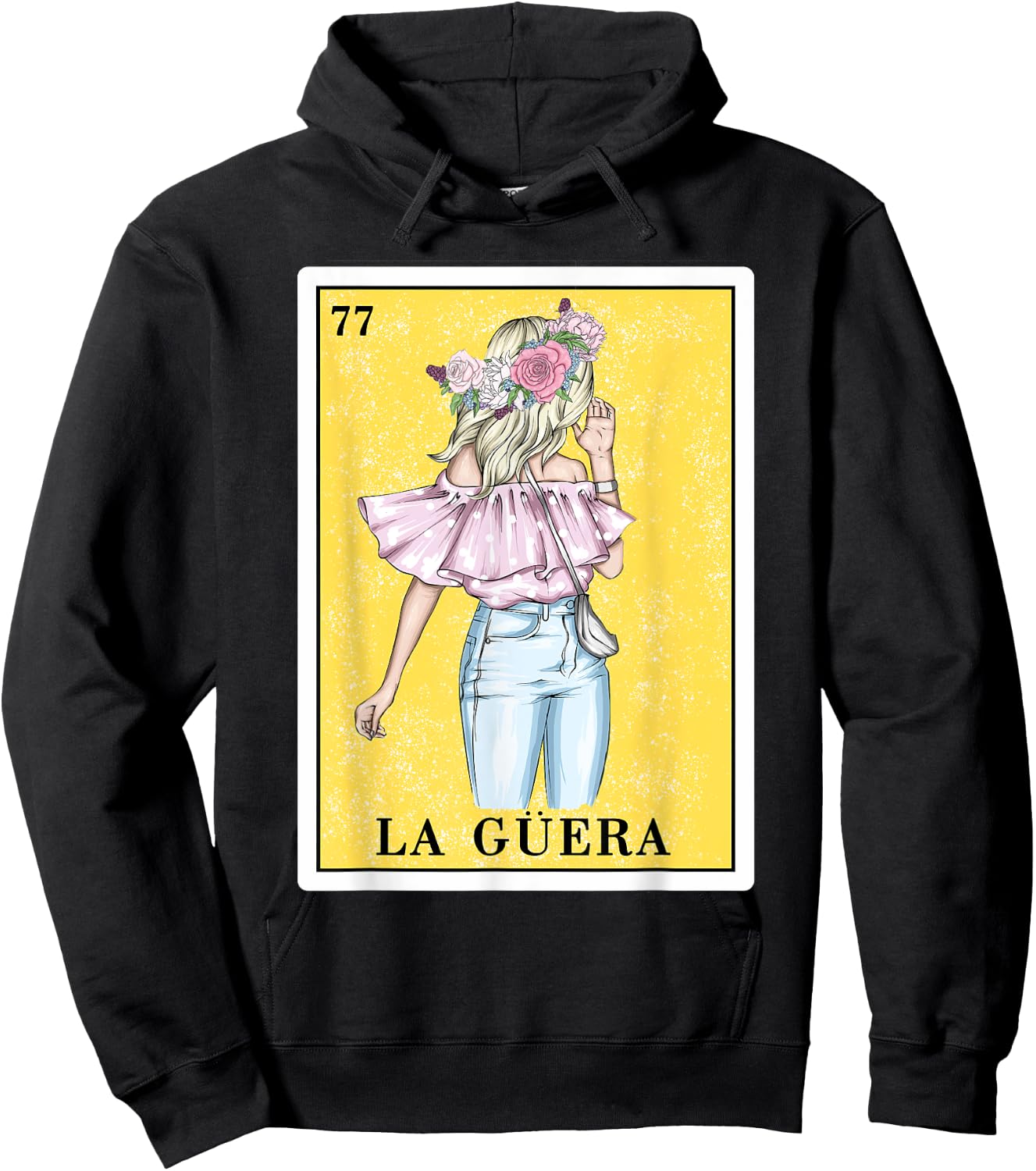 Funny Spanish-Mexican Bingo Gifts - La Guera Hoodie - Hoodie | Black