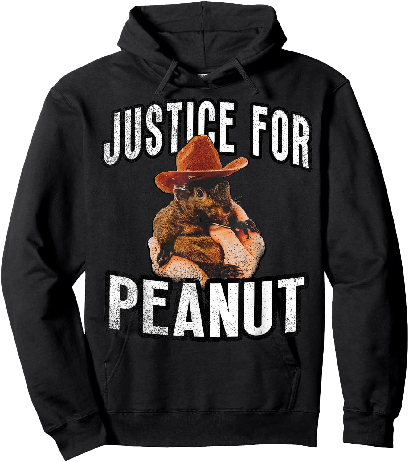 Justice for Peanut The Squirrel - Peanut Squirrel Hoodie - Hoodie | Black