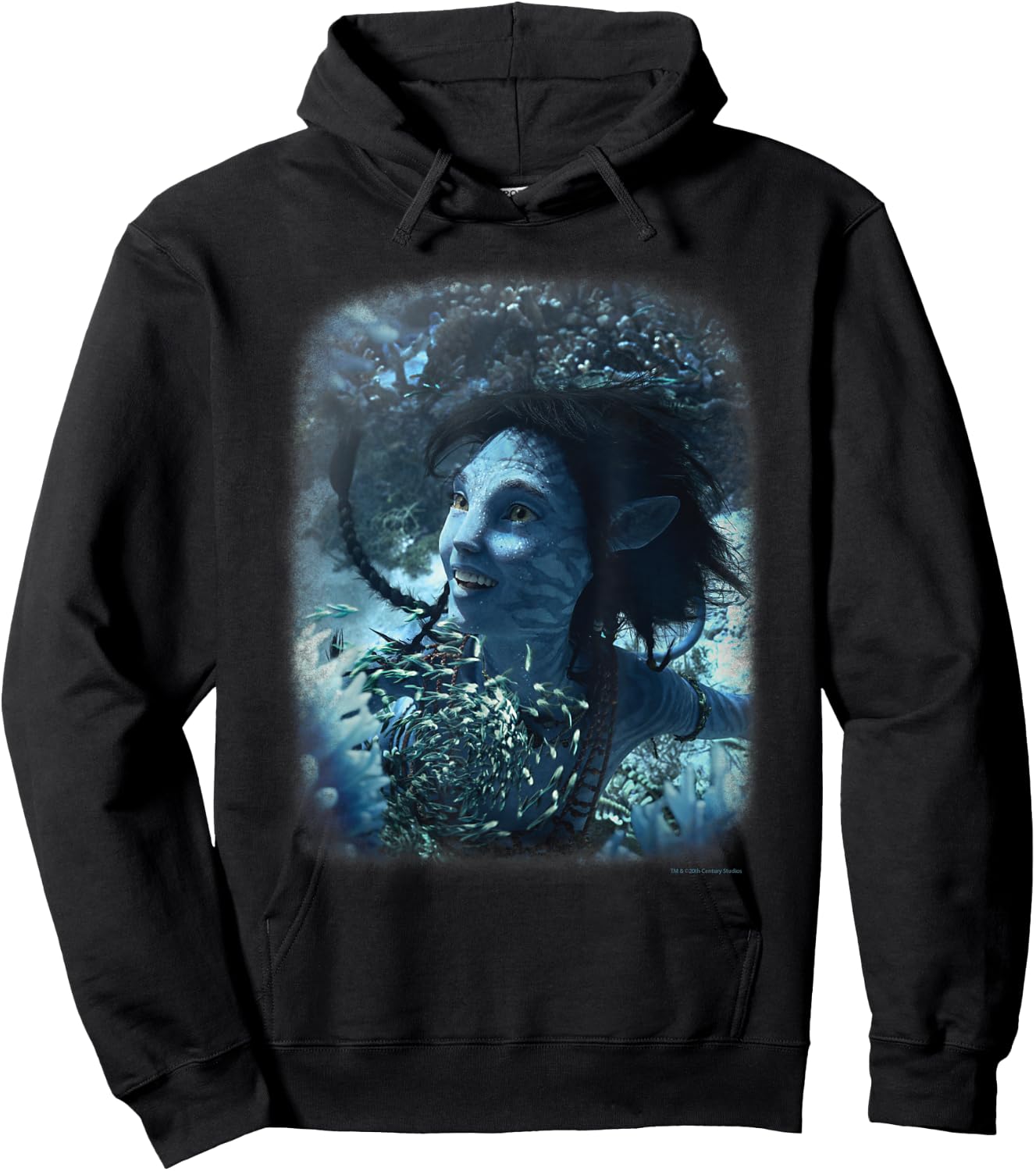 Avatar: The Way of Water Kiri Joy Beneath the Waves Na'vi , black Hoodie - Hoodie | Black