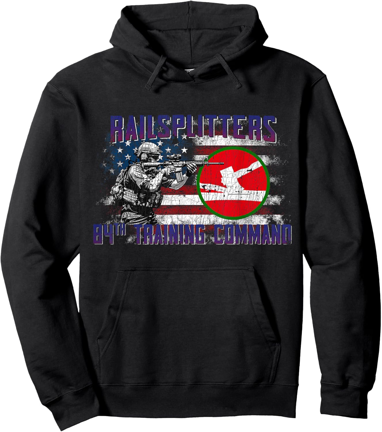84th Infantry Division 84th ID Railsplitters Division Gifts Hoodie - Hoodie | Black