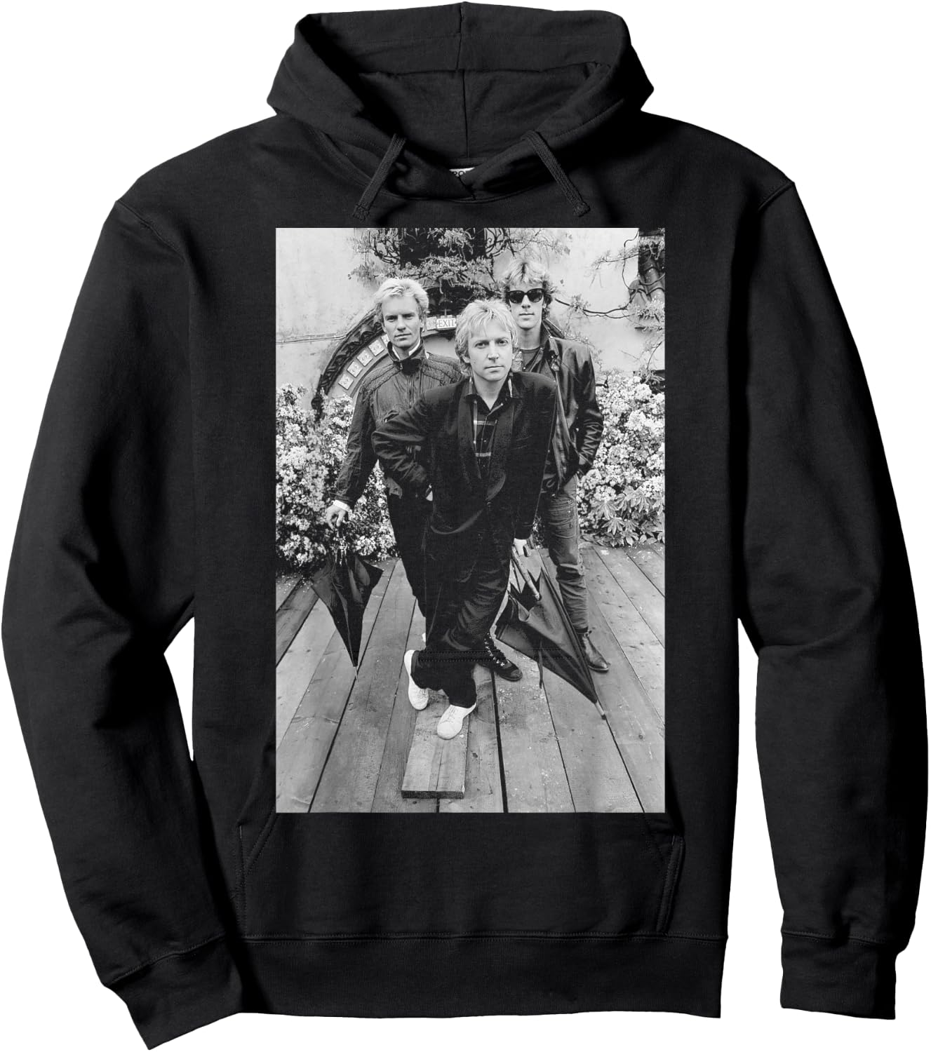 Photo of the promotional group The Police Synchronicity, 1983 Hoodie - Hoodie | Black