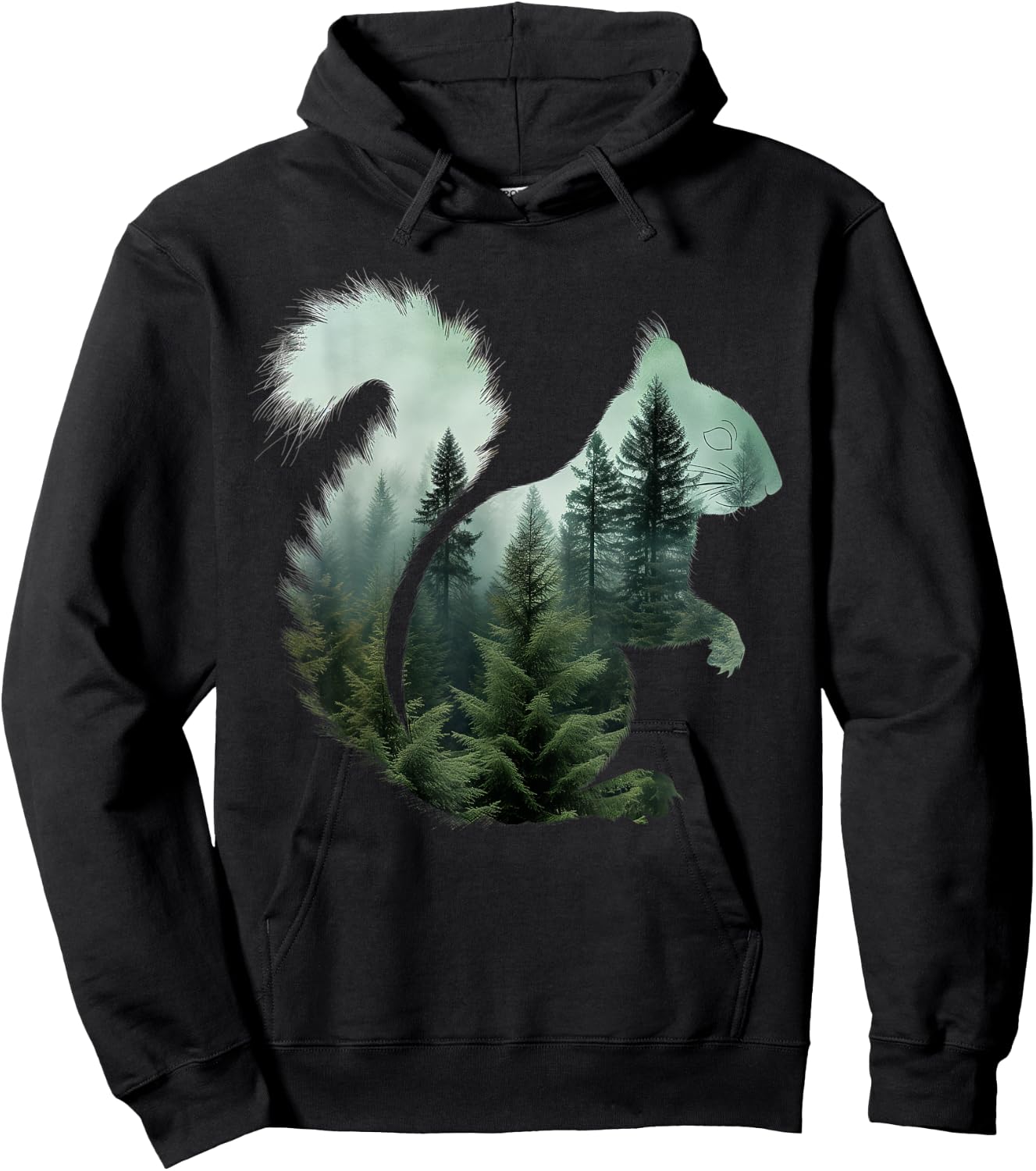 Eichhörnchen Naturliebhaber Wald Wandern Jagd Camping Jäger Hoodie - Hoodie | Black