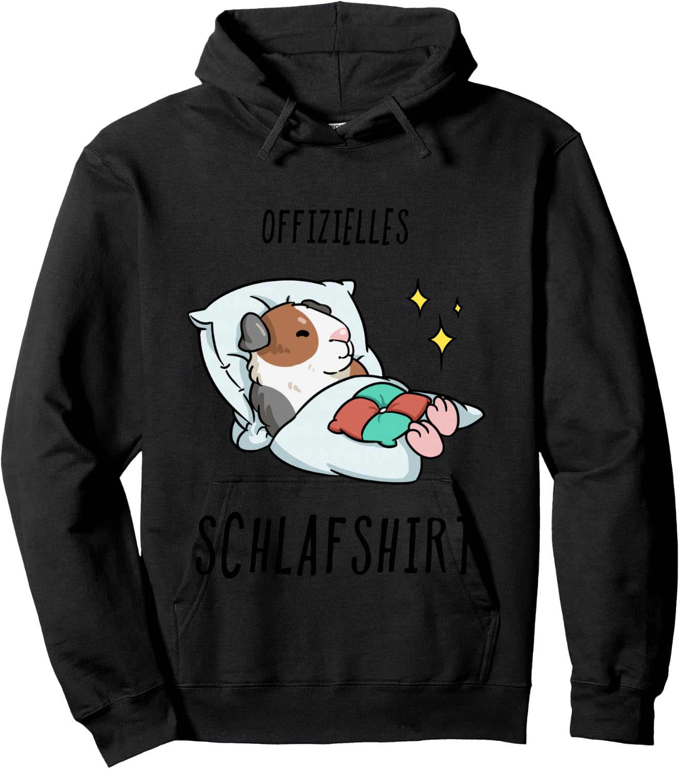 Guinea Pig Pyjamas Shirt, blue, s Hoodie - Hoodie | Black