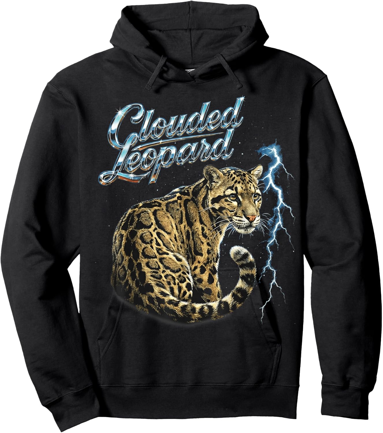 Clouded Leopard Hoodie - Hoodie | Black