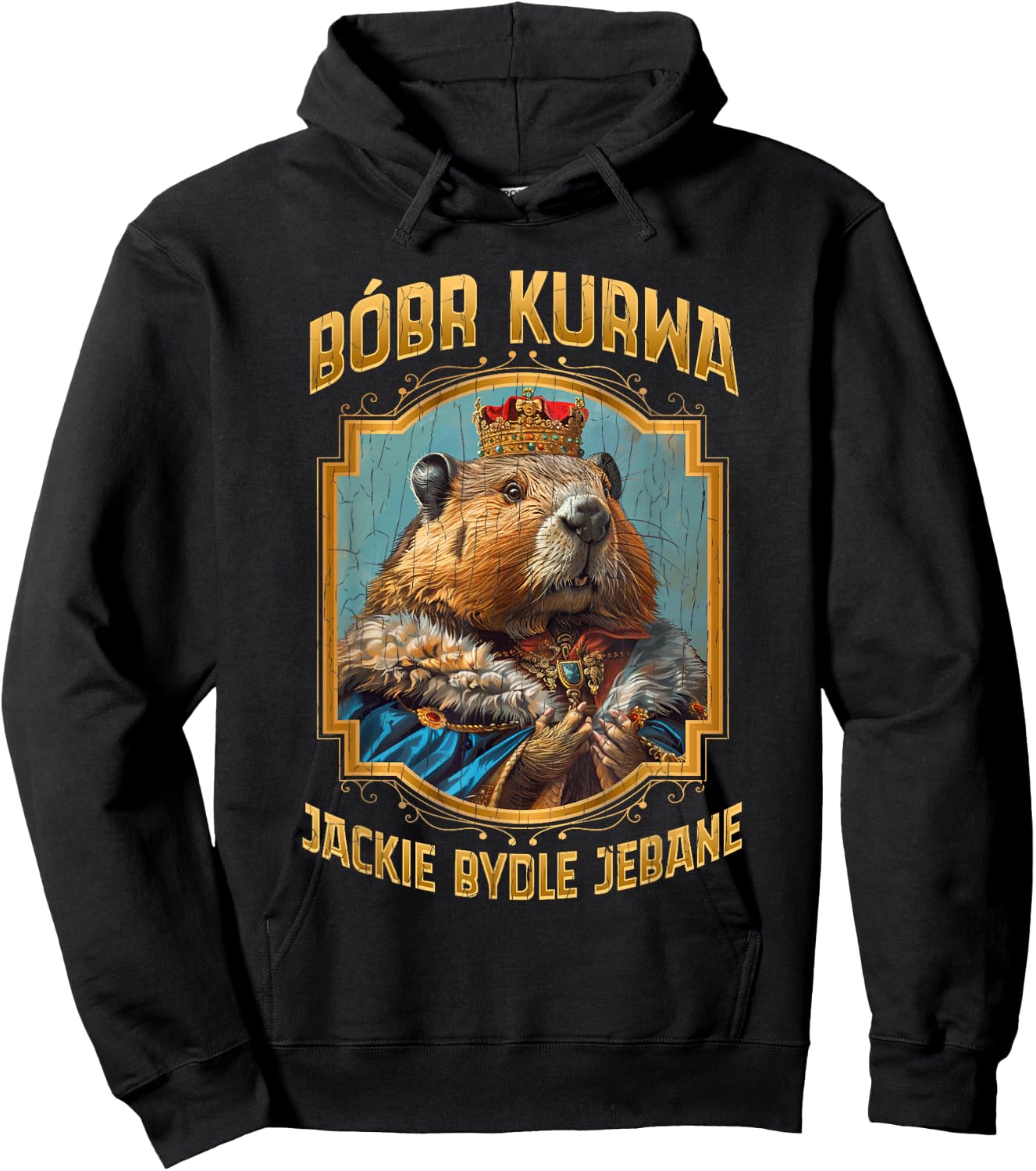Polish Meme Bober Bobr Kurwa Hoodie - Hoodie | Black