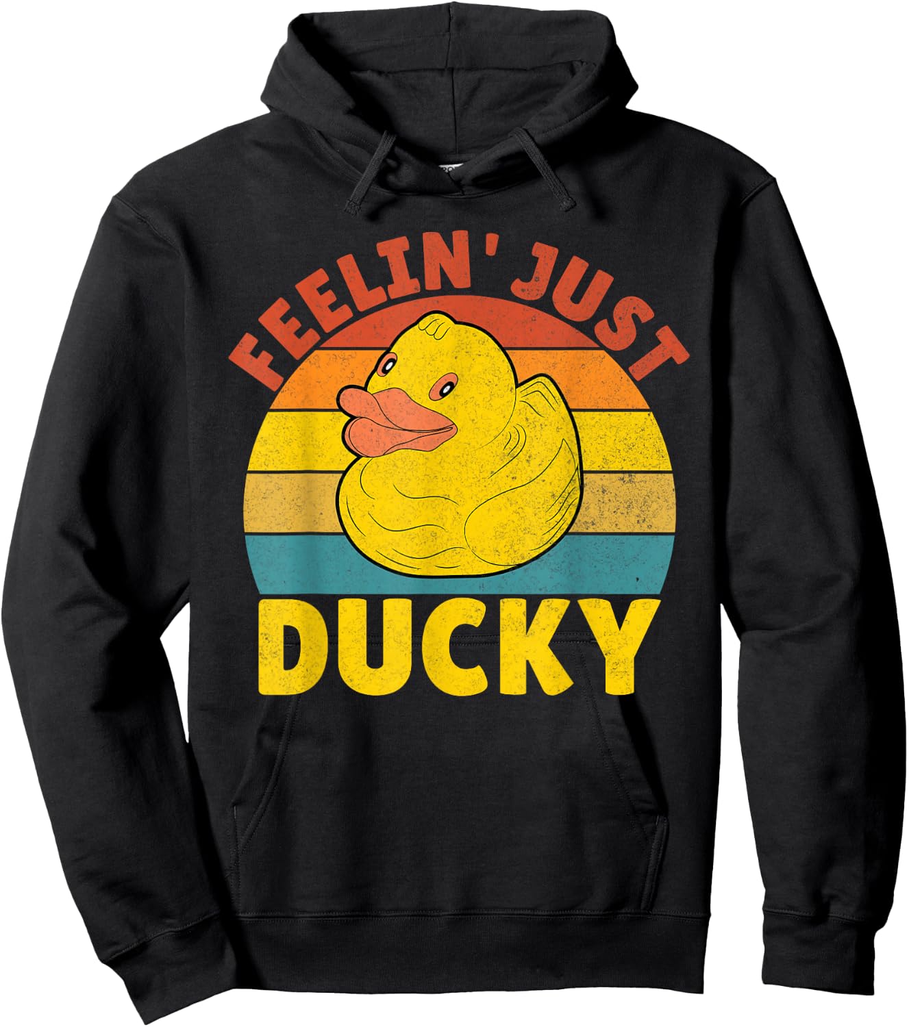 Feelin just Ducky Duck Hoodie - Hoodie | Black