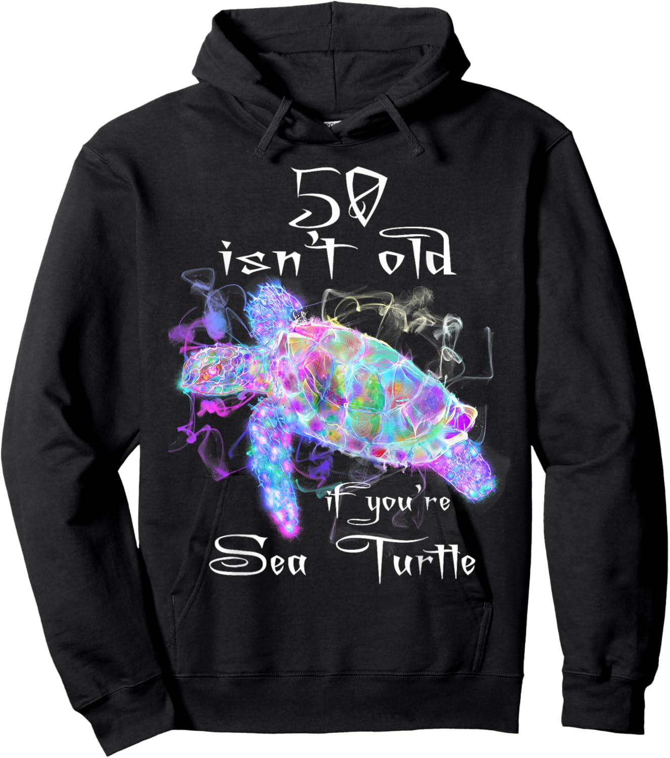 Turtle Birthday Shirt Funny 50th birthday shirt Hoodie - Hoodie | Black