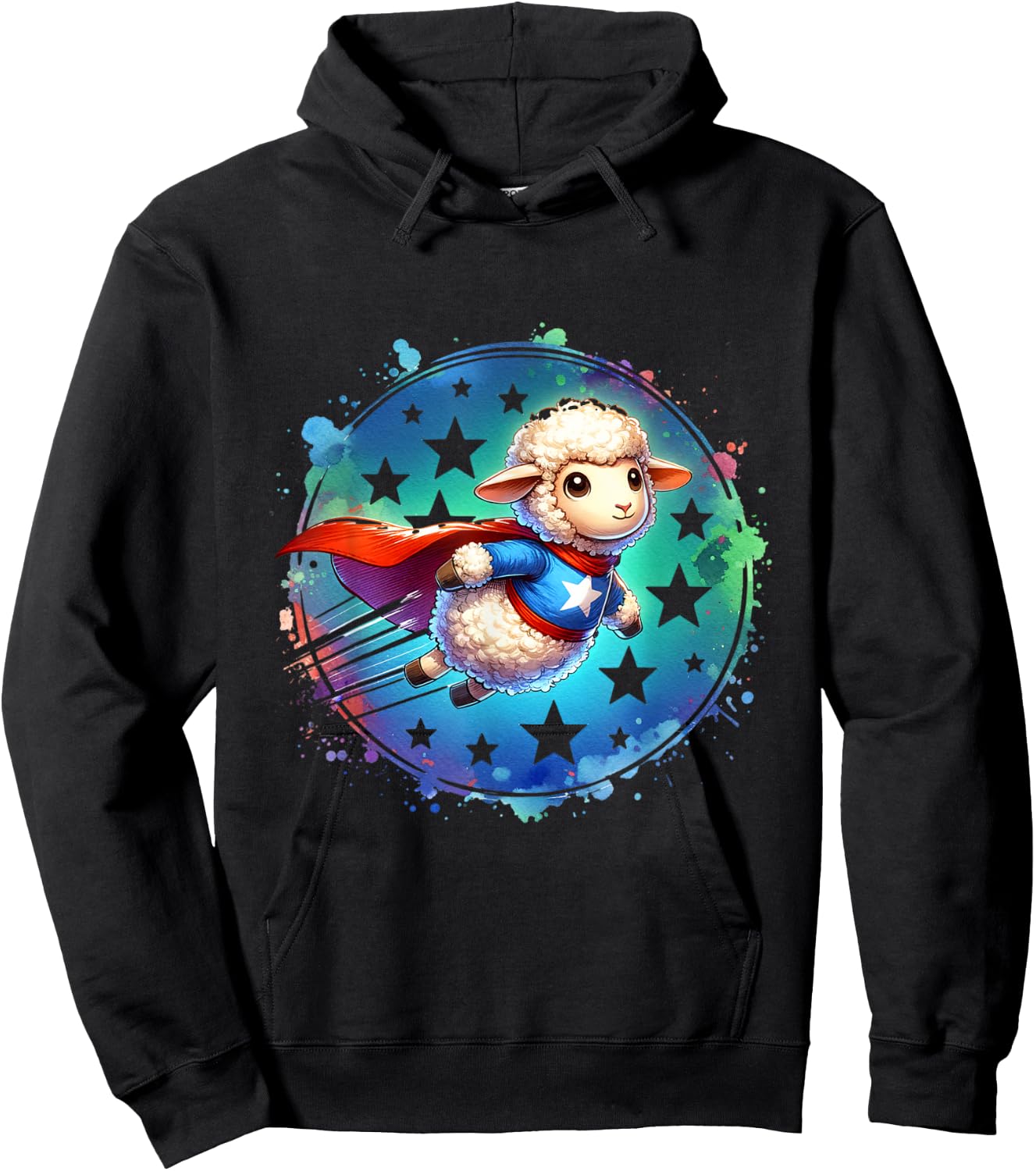 T-Shirt Hoodie - Hoodie | Black