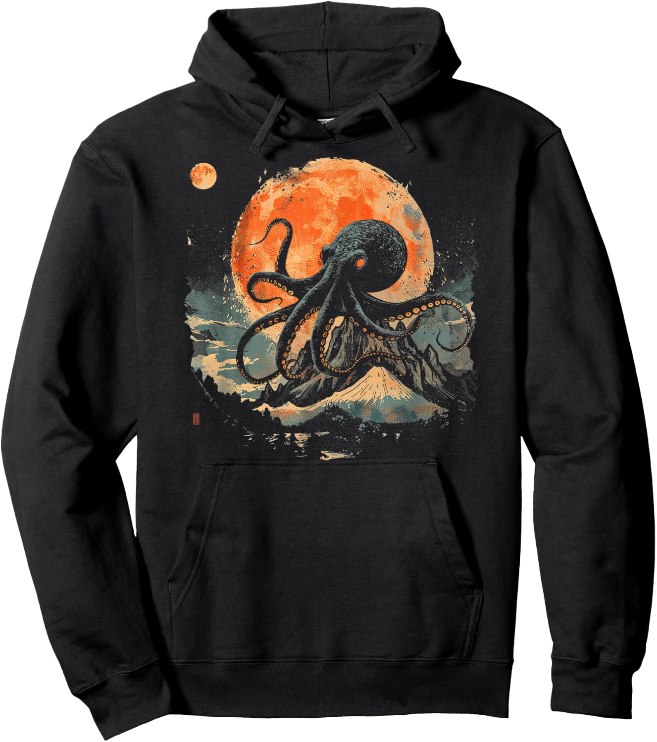 Octopus Shirt / City-Inspired Hoodie - Hoodie | Black