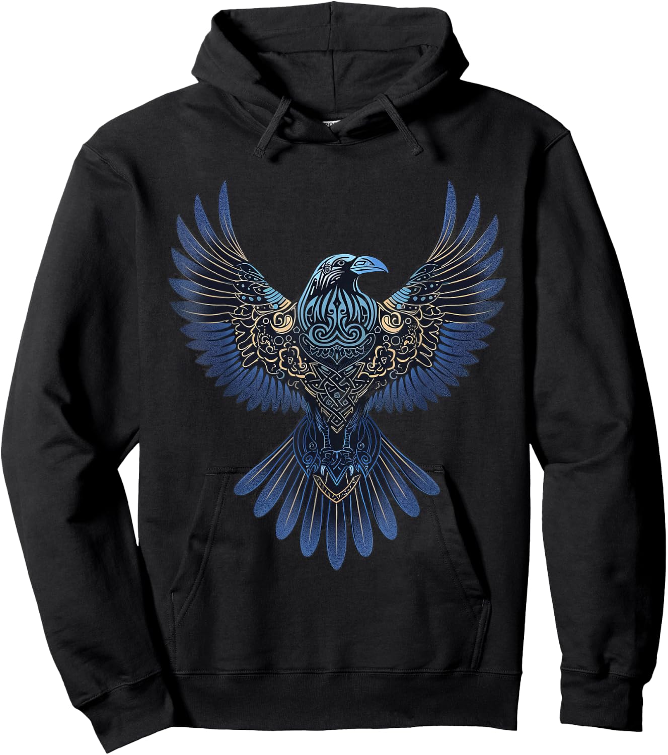 Odin's Raven Viking Valhalla Viking Mythology Hoodie - Hoodie | Black