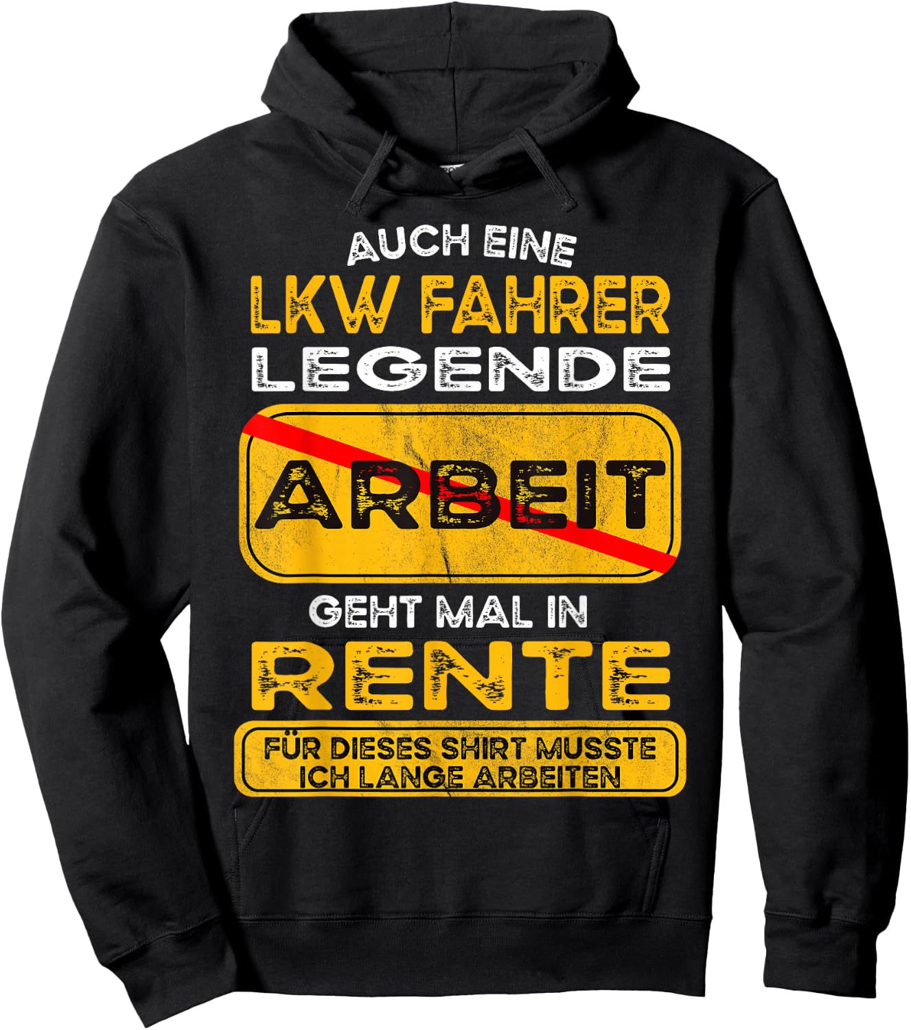 Lkw fahrer lustiges Rente Pension Ruhestand Rentner Hoodie - Hoodie | Black